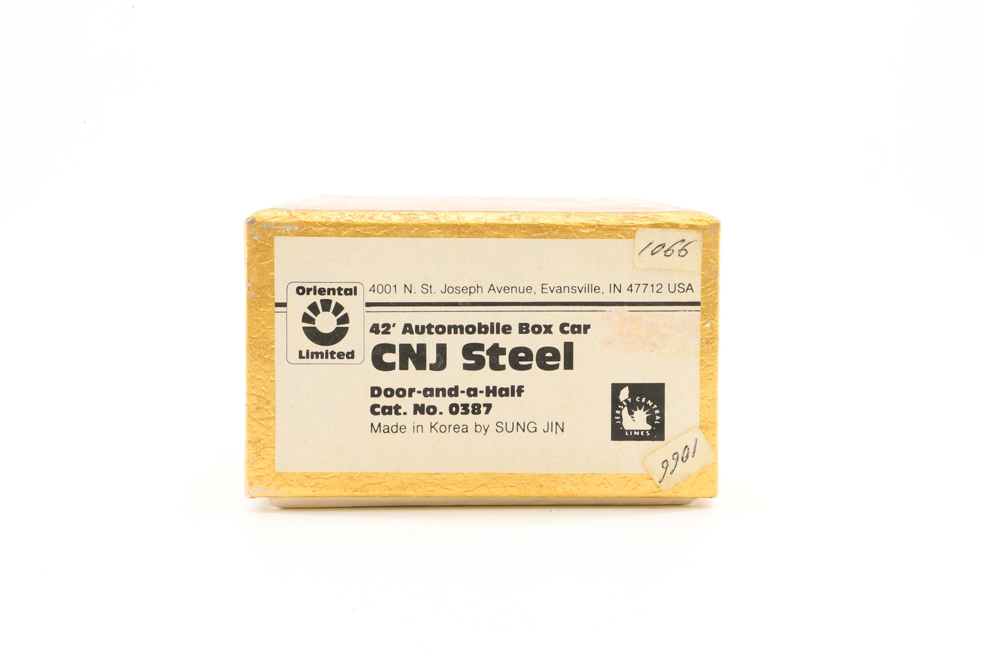 Oriental Limited HO Brass 0387 Box car Auto CNJ 42' Autobox w/ 1½ Doors '21443'