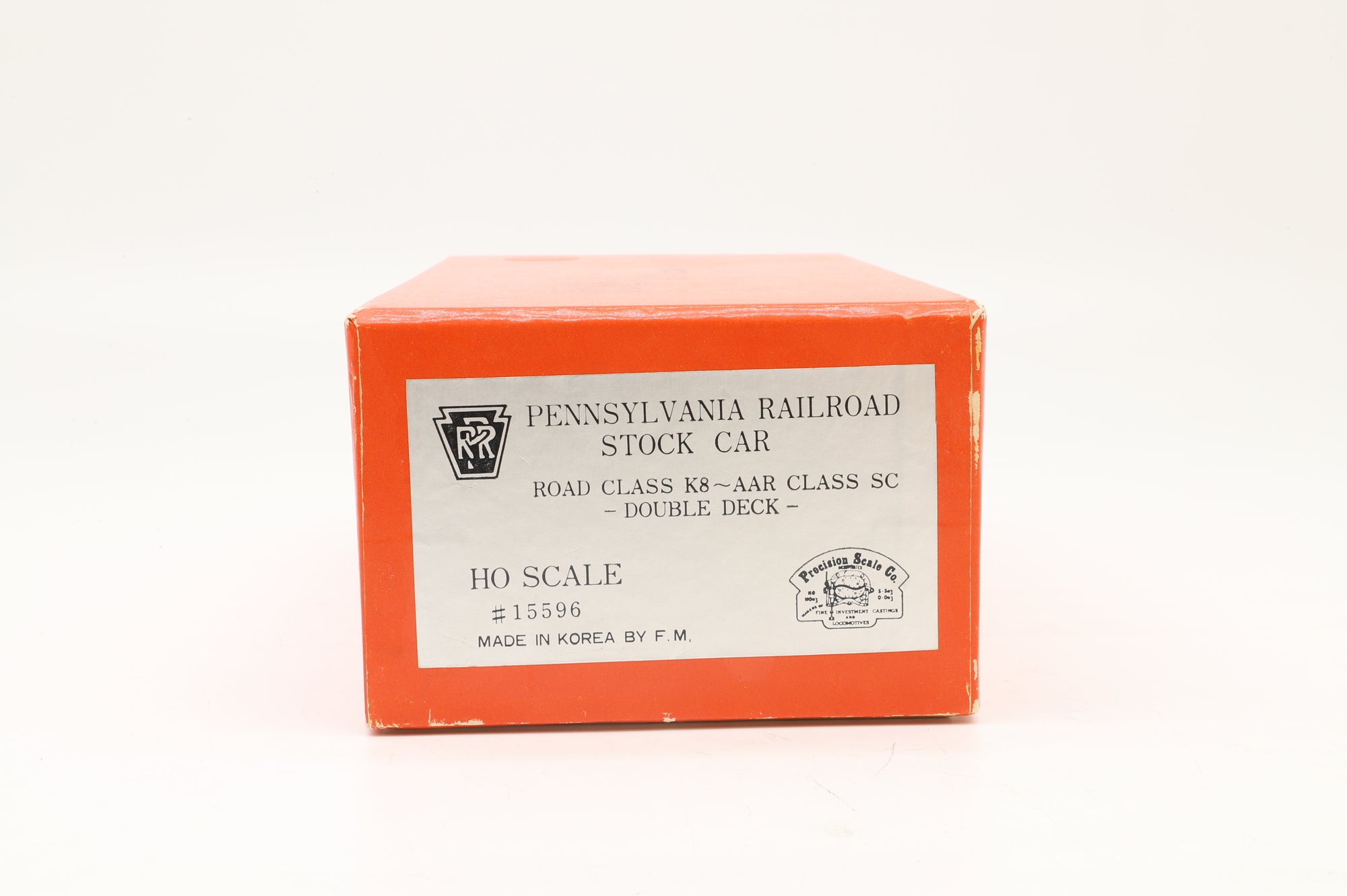 Iron Horse Models/Precision Scale Co. HO Brass PPR Stock Car Class K8 - AAR - Double Deck, Plain Brass