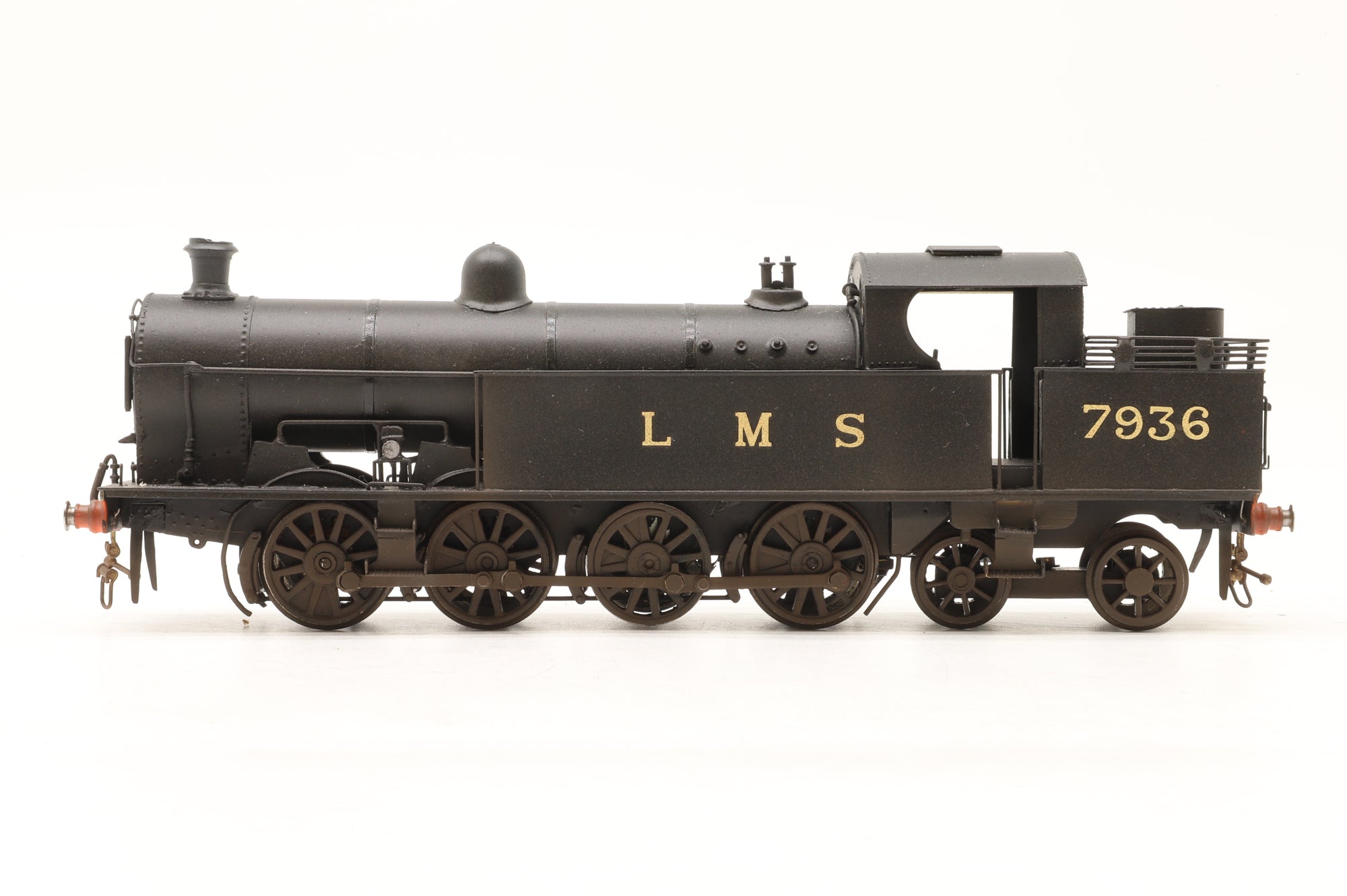 London Road Models Kit-Built OO LNWR Class 380 No. 7936 in LMS Black – Weathered