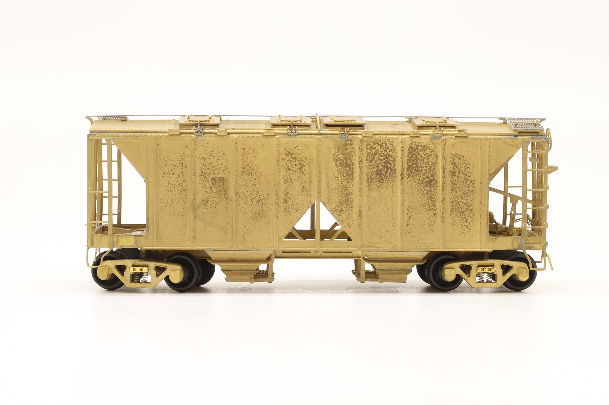 Pecos River Brass HO 2602 ACF 34' Covered Hopper Open Sides Single Handle Hatches