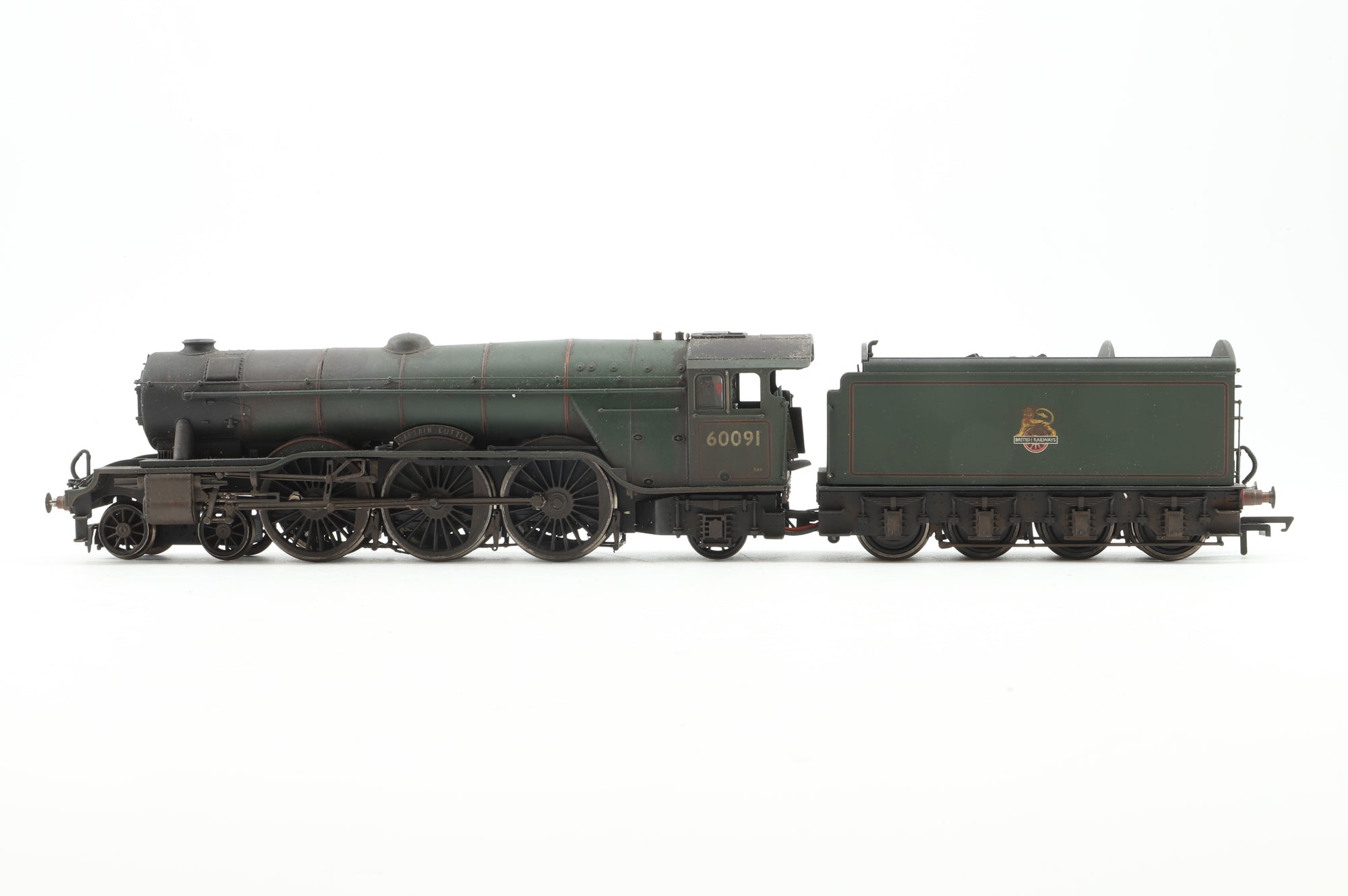 Hornby OO Class A3 '60091' 'Captain Cuttle', DCC Sound, Weathered