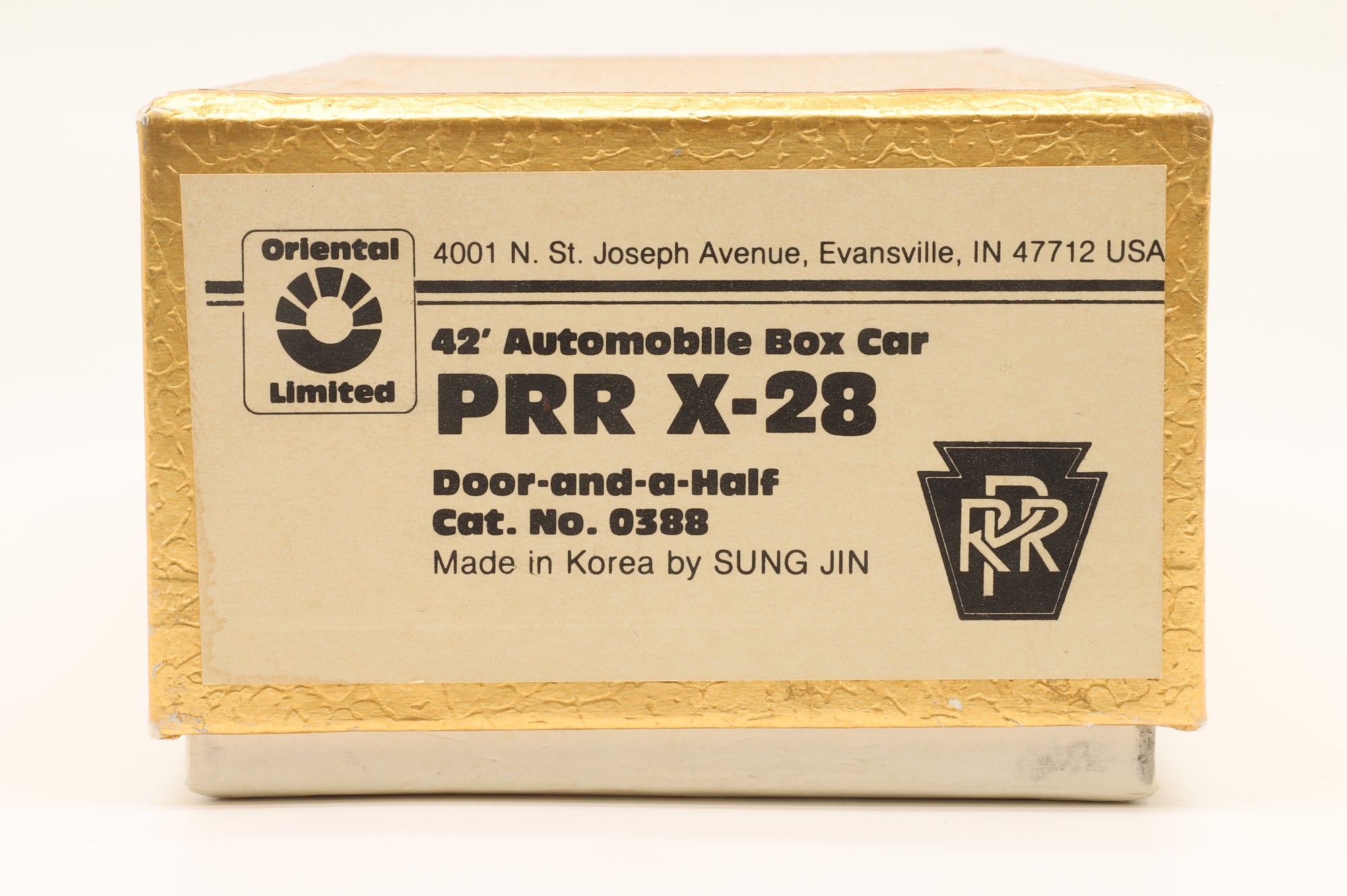 Oriental Limited HO Brass Pennsylvania X-28 Automobile Box Car