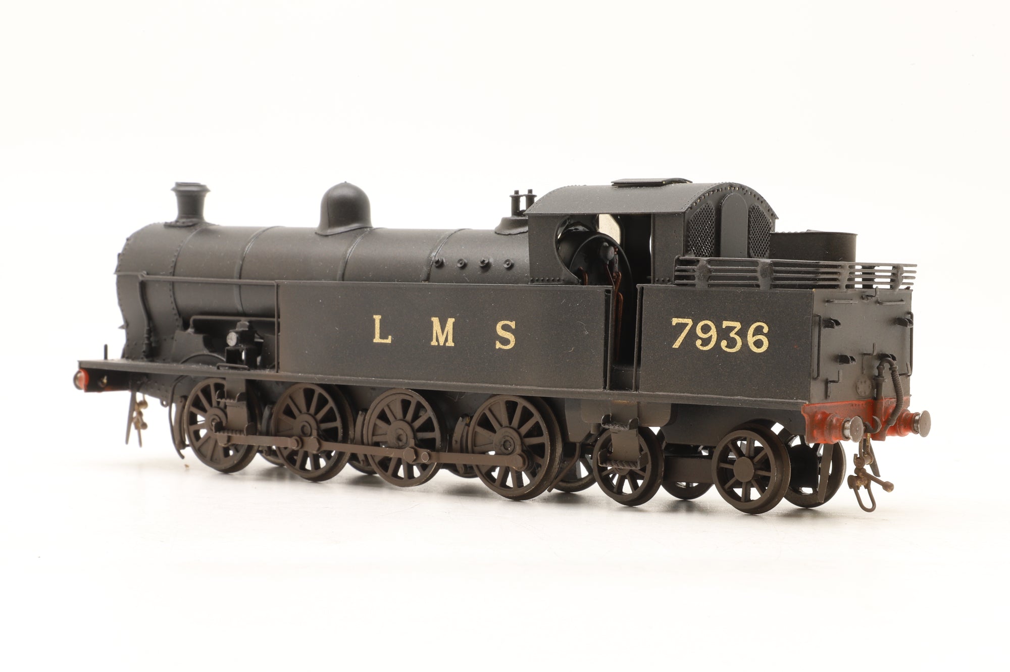 London Road Models Kit-Built OO LNWR Class 380 No. 7936 in LMS Black – Weathered