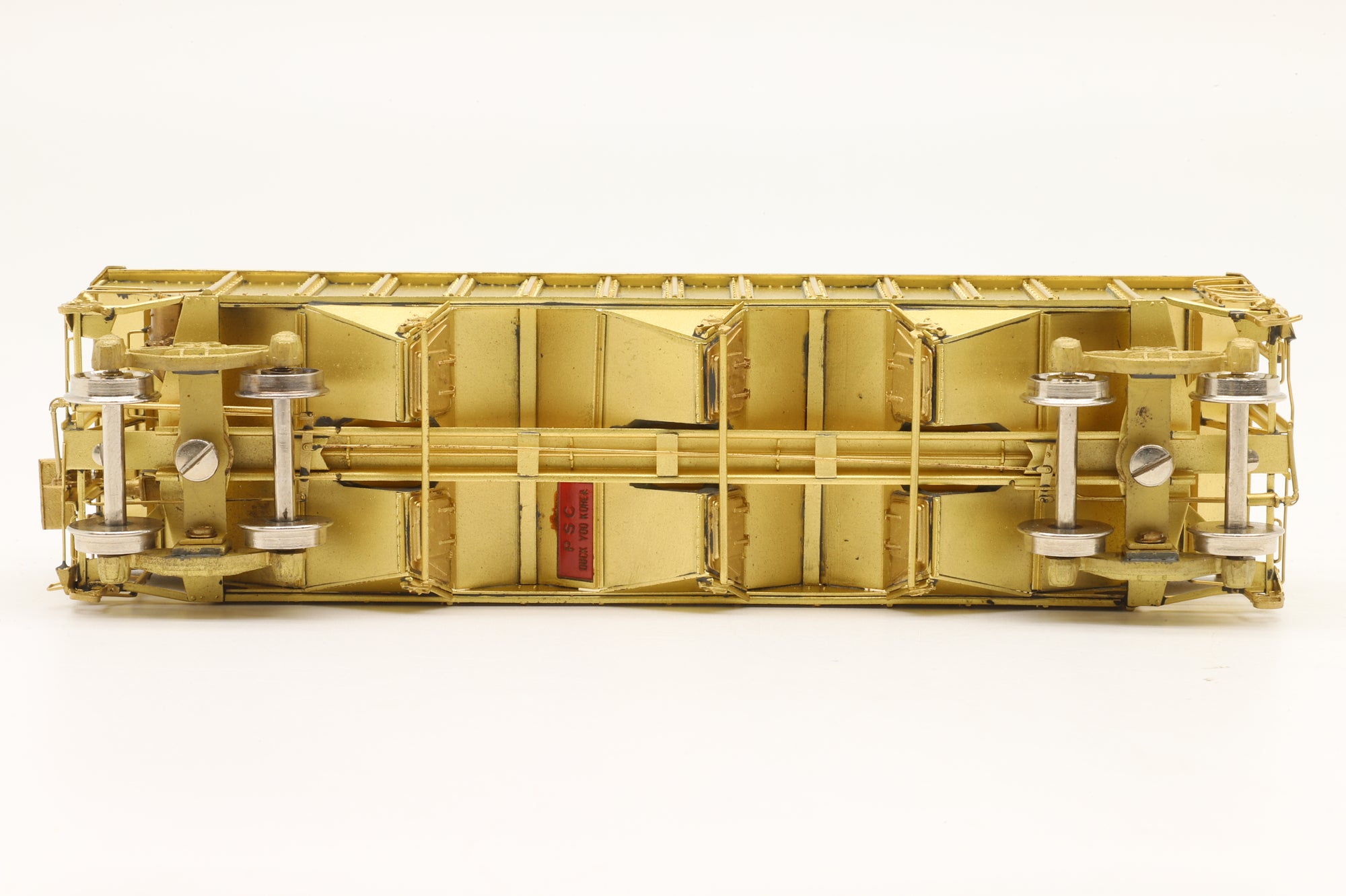Precision Scale Co./Iron Horse Models HO Brass 15782 70 Ton 3 Bay Hopper Car Unpainted