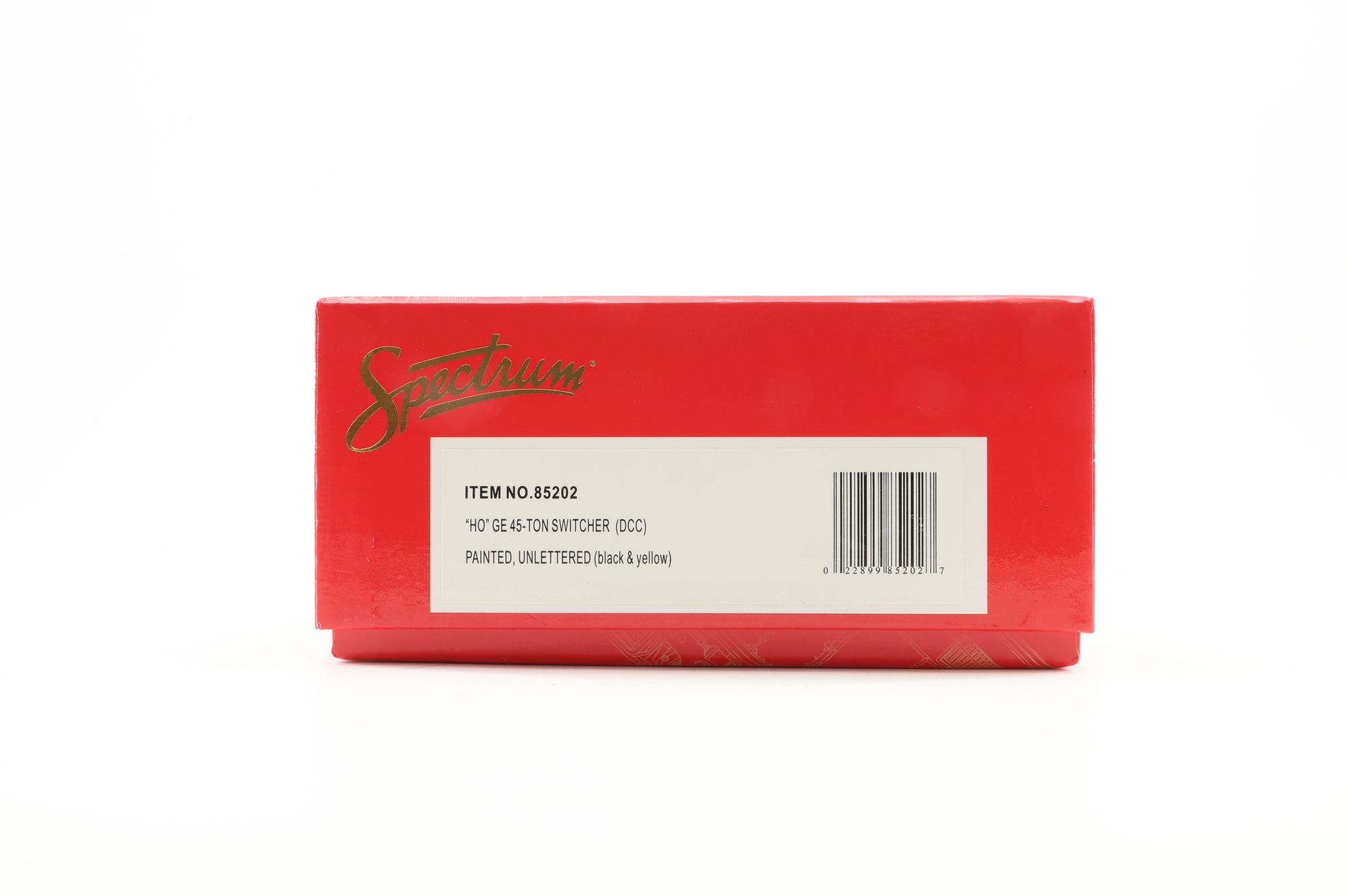 Spectrum HO 85202 GE 45-Ton Switcher Painted Unlettered Black & Yellow, DCC Fitted