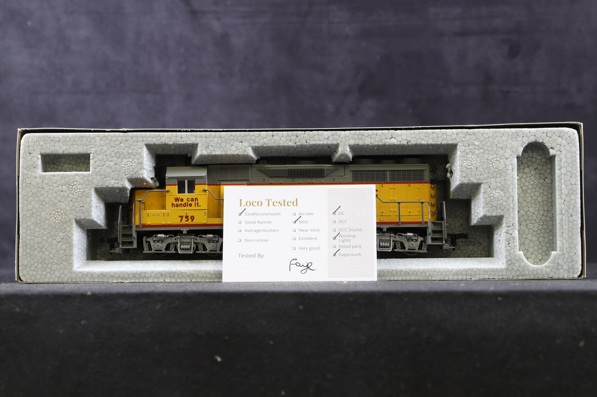 Kato HO 37-04G EMD GP35 Union pacific &#39;759&#39; &#39;We Can Handle It&#39;