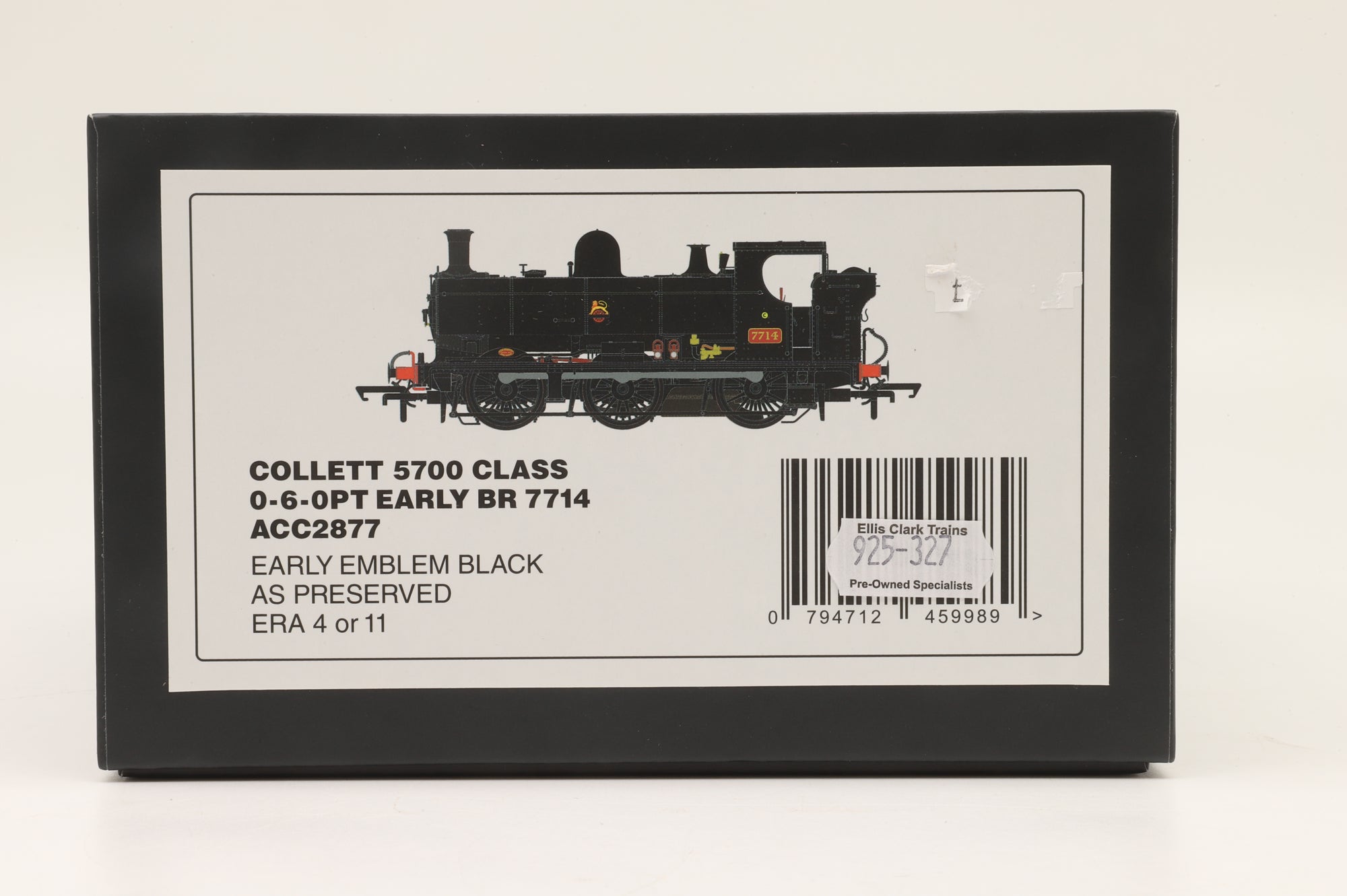 Accurascale OO ACC2877 Collett 5700 No.7714 in BR Black w/ Early Crests