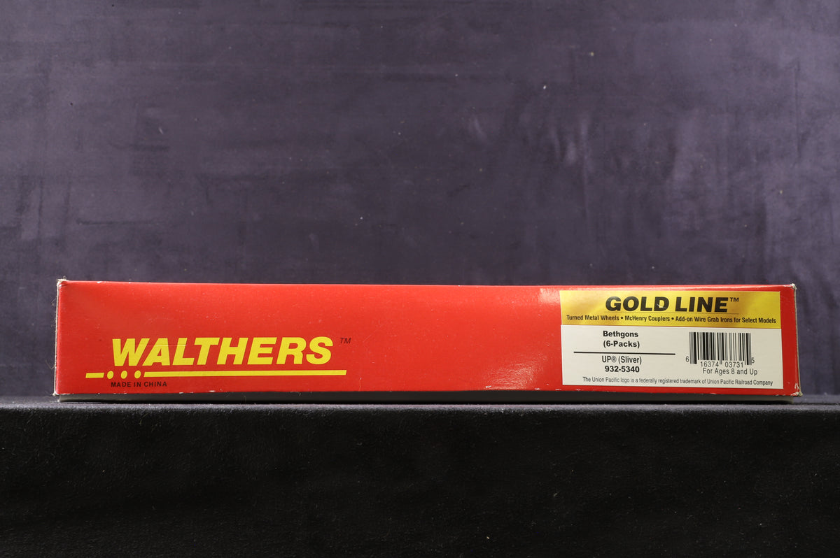Walthers HO 932-5340 6 Pack Bethgon UP Silver Wagons