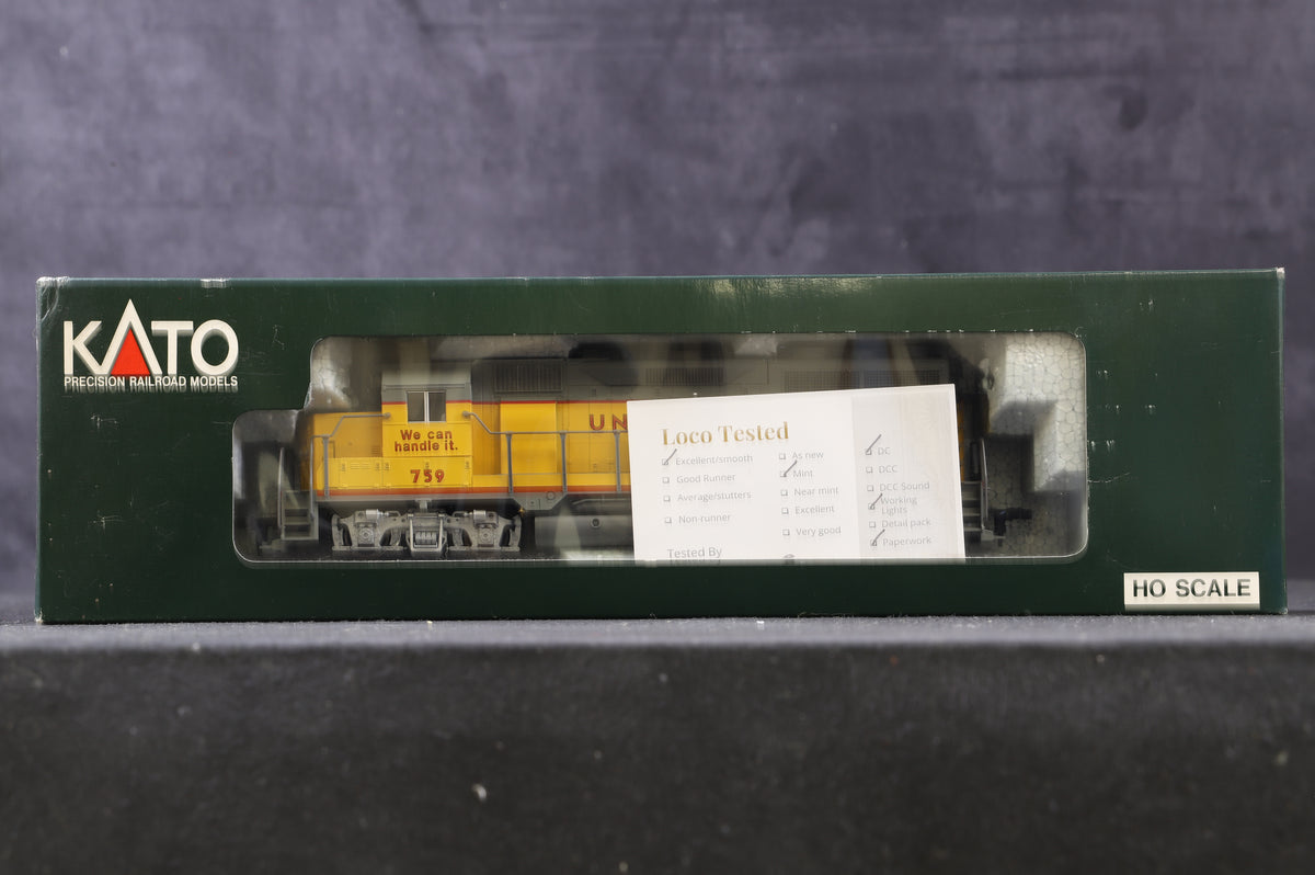 Kato HO 37-04G EMD GP35 Union pacific &#39;759&#39; &#39;We Can Handle It&#39;