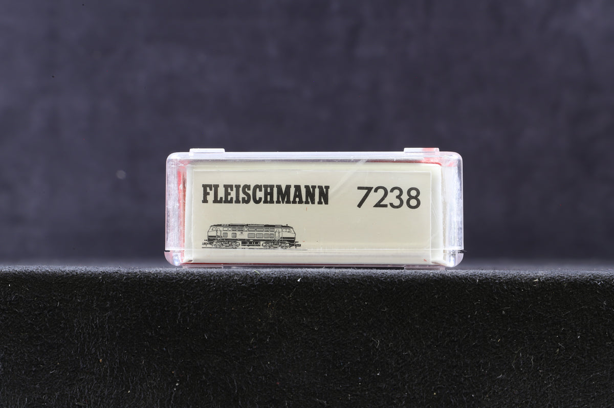 Fleischmann N Gauge 7238 DB BR 218 218390-3 in DB Red and Black