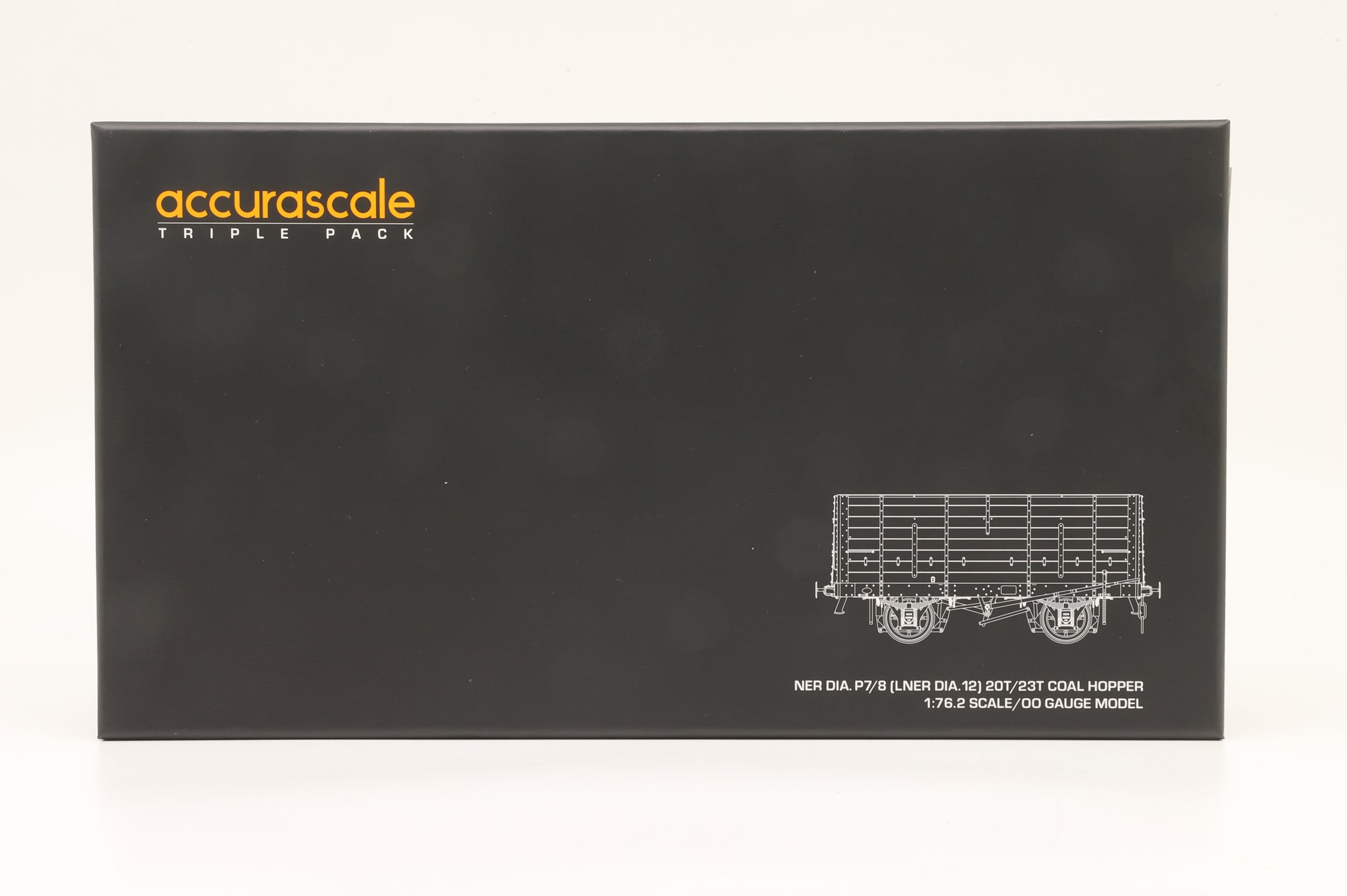 Accurascale OO Acc2820 NER Hopper P8 Triple Pack NER Grey