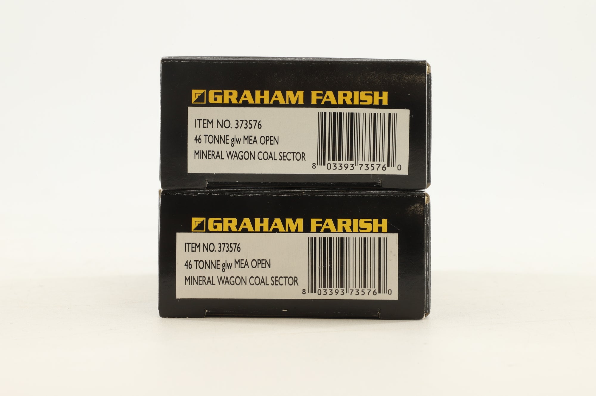Graham Farish N 373576 Pair of 46 Tonne g/w MEA Open Mineral Wagon Coal Sector