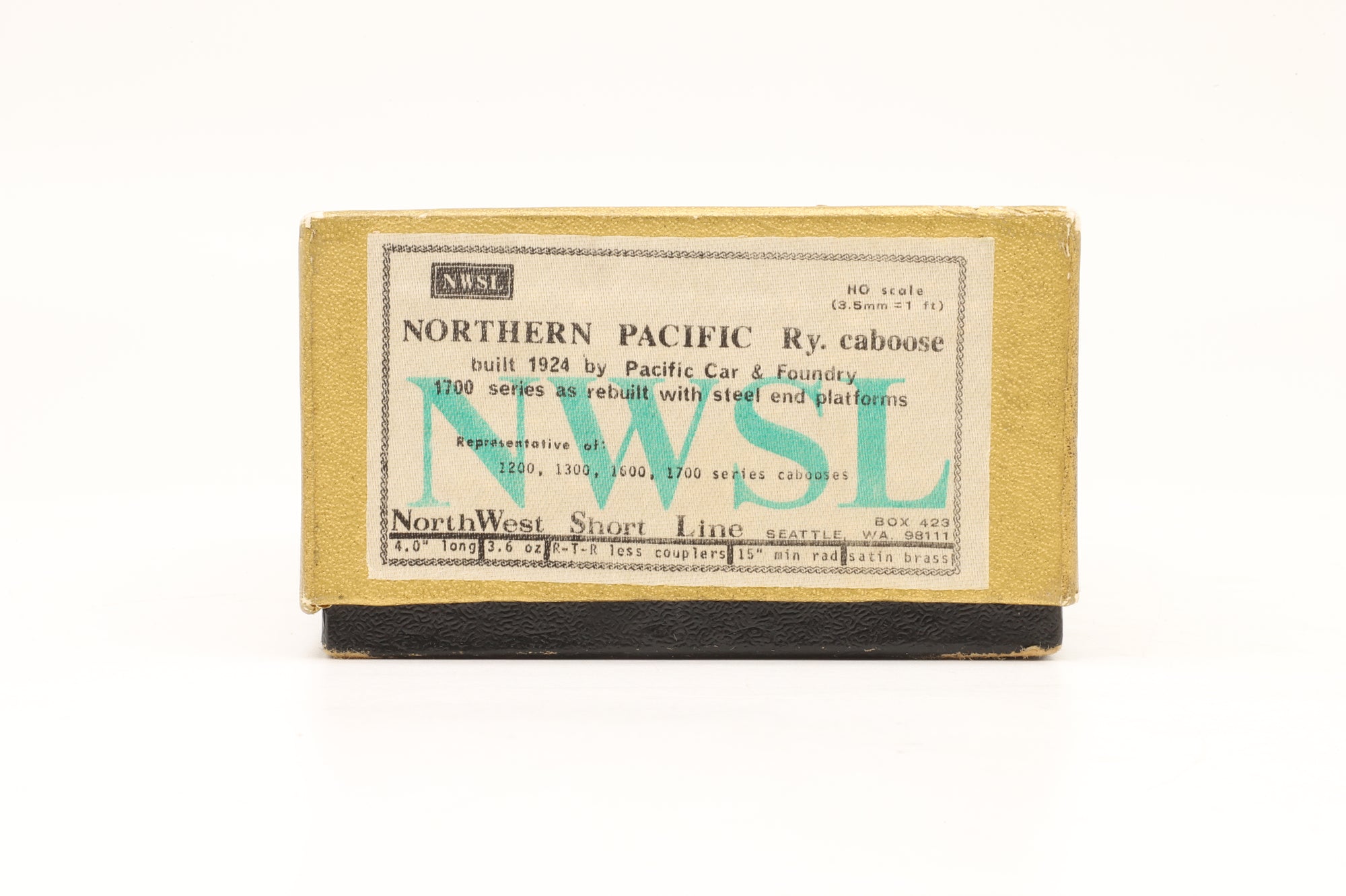North West Short Line HO Brass Northern Pacific Caboose Unpainted
