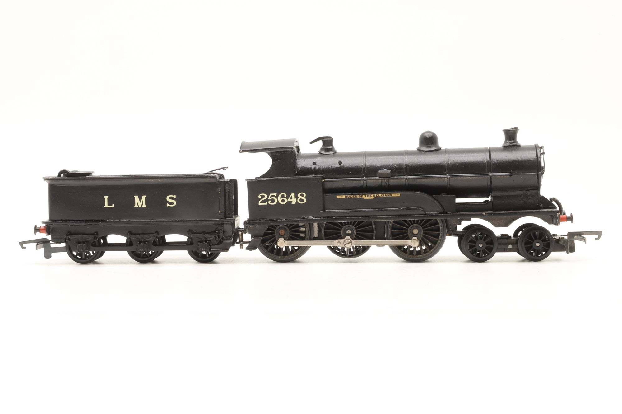 WORKSHOP Scratch Built OO LNWR Cooke Prince of Wales Class '25648' 'Queen Of The Belgians' Plain Black Non-Runner