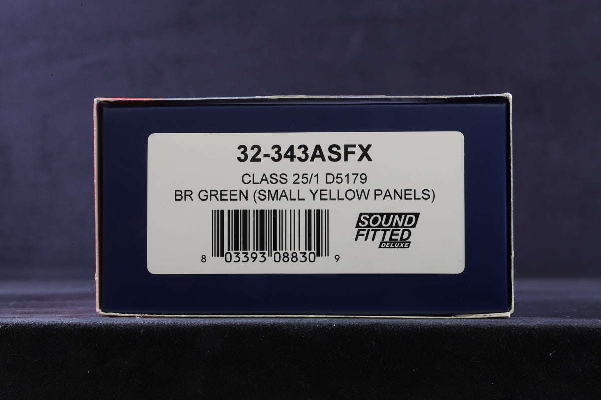Bachmann OO 32-343ASFX Class 25/1 &#39;D5179&#39; BR Green SYP DCC Sound