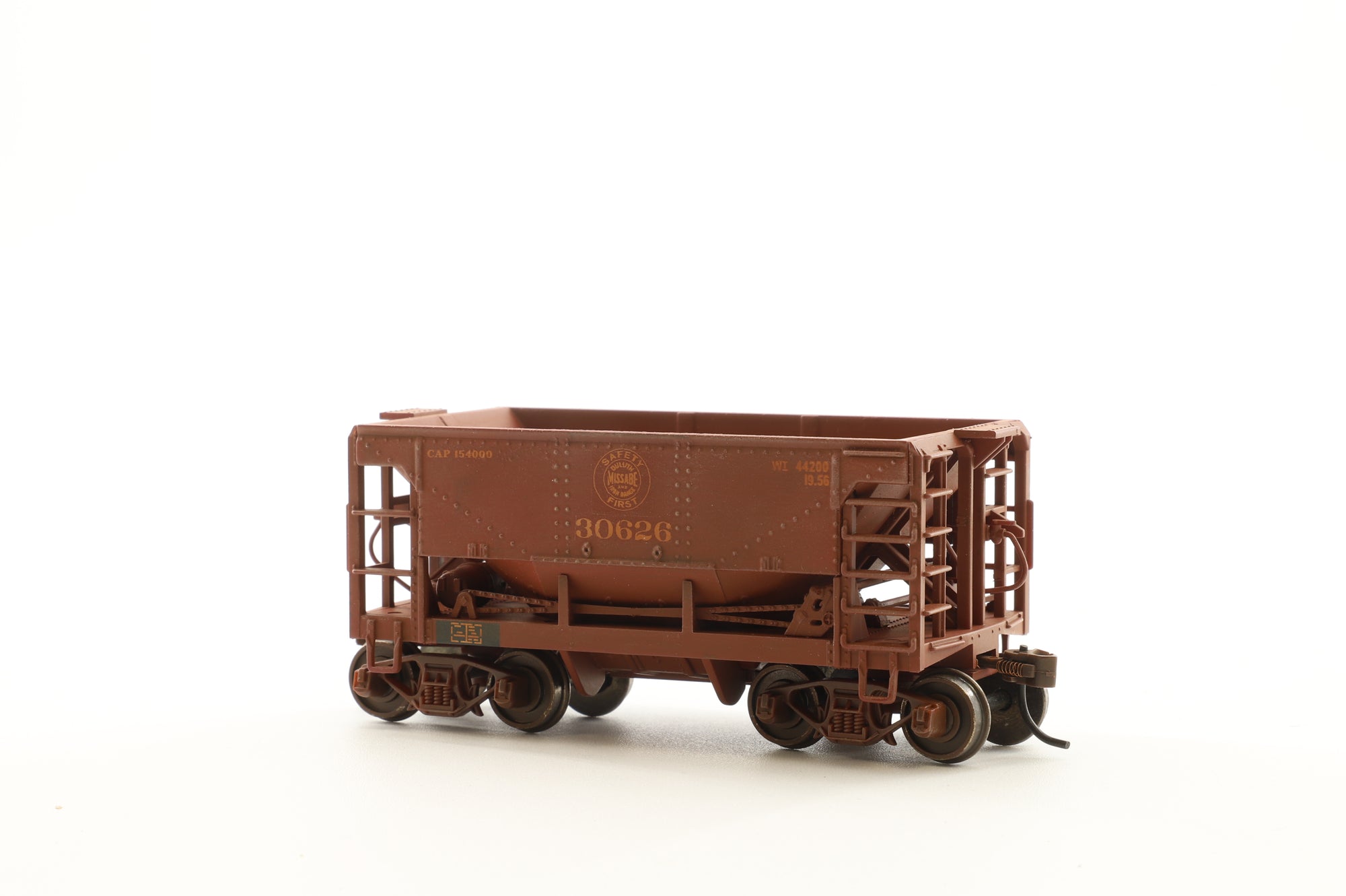 Model Power HO 1908 Rake Of 5 U-29 Metal Ore Cars Pro Renumbered & Weathered