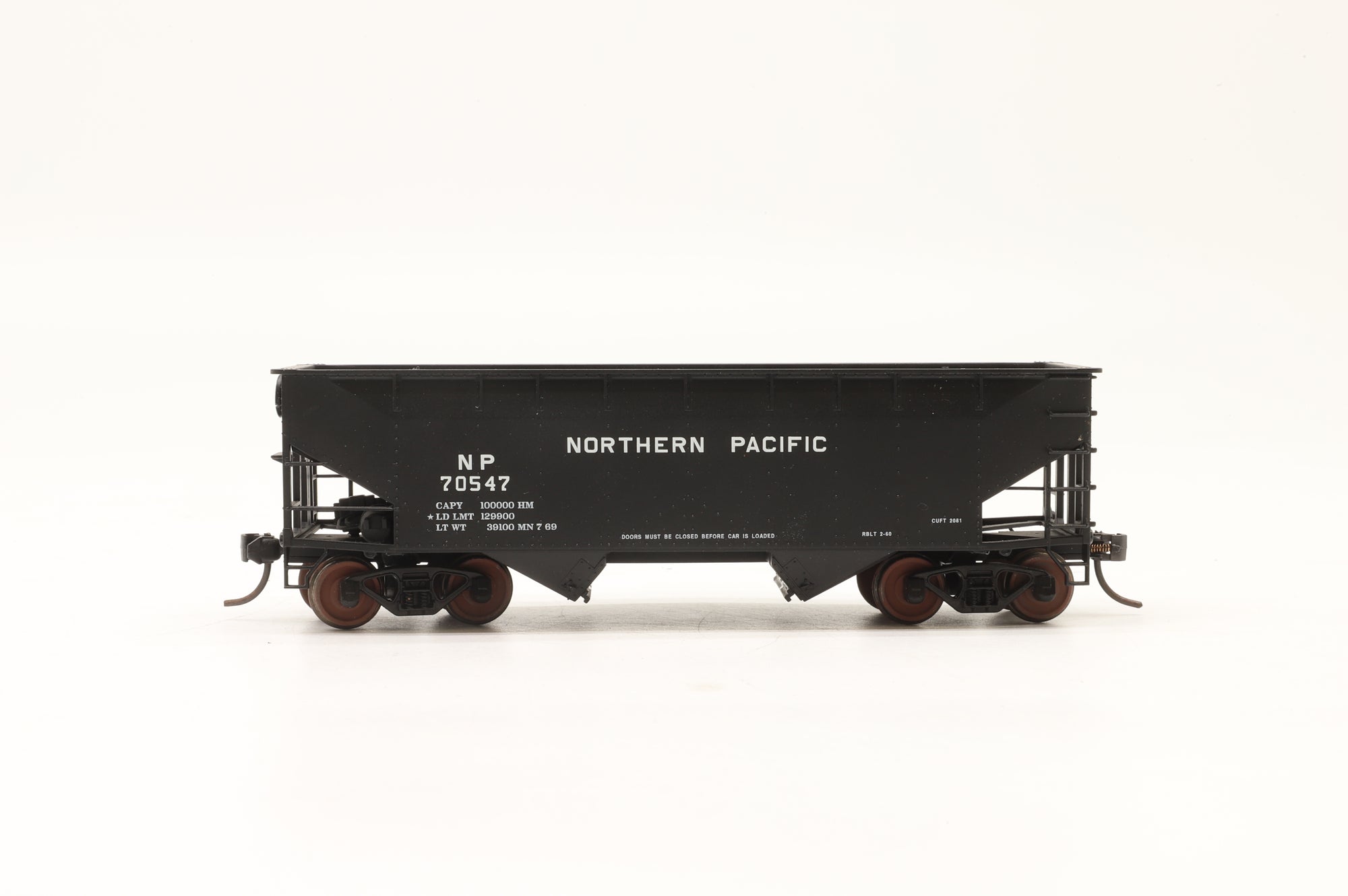 Atlas HO Rake Of 5 Hopper & Caboose Wagons Weathered