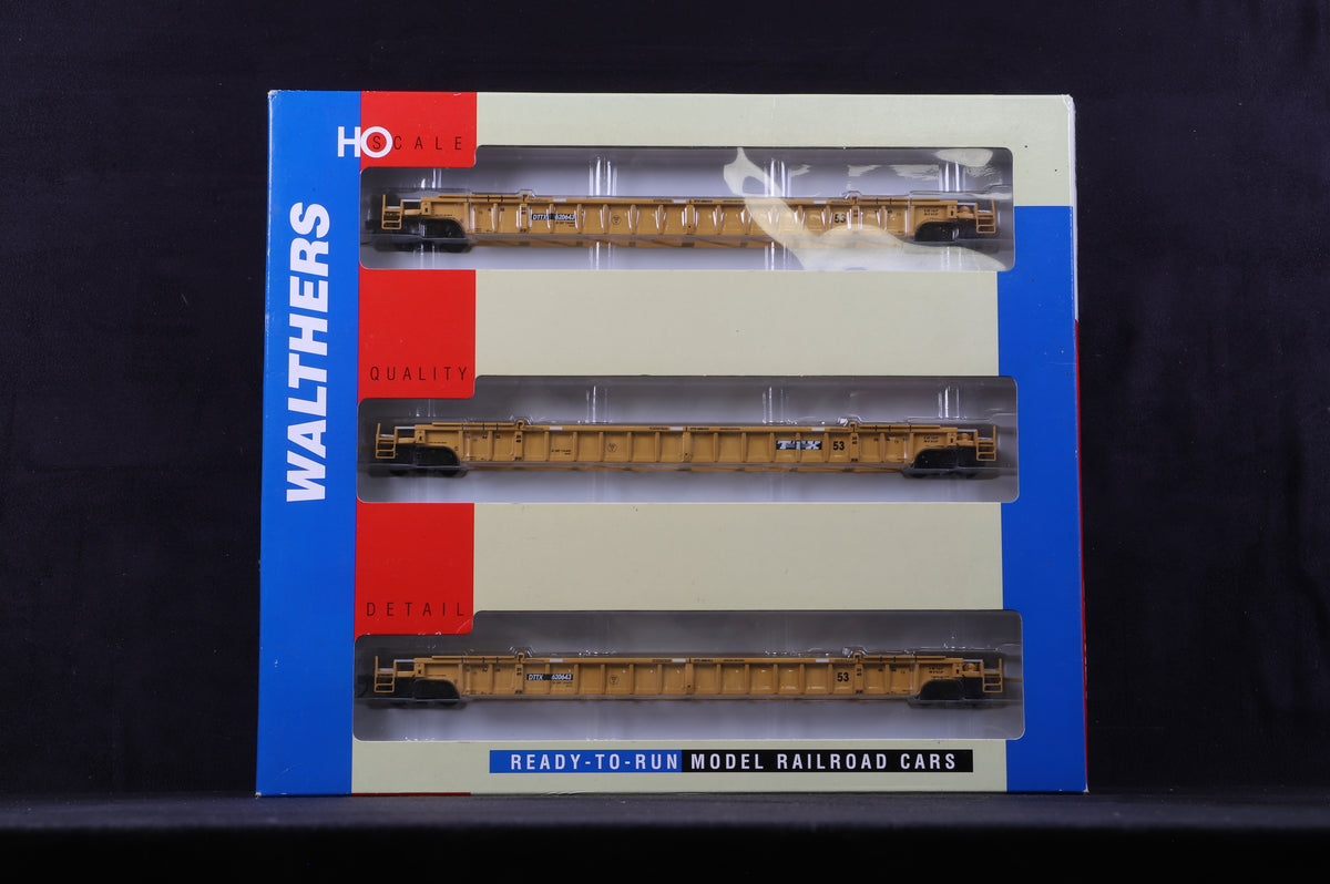 Walthers HO 932-3843 3 Pack NSC 53&#39; Well Cars TTX