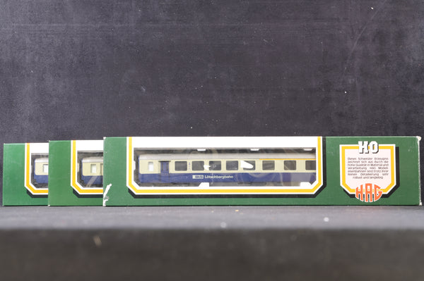 HAG HO Rake Of 3 BLS Coaches Inc. 463, 453 & 481 - Clark Railworks