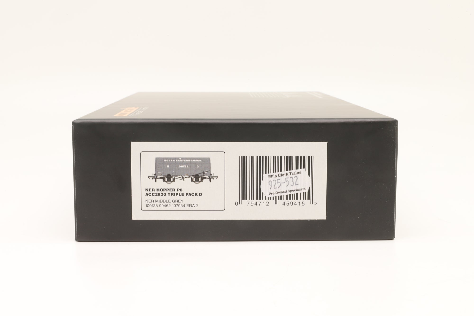 Accurascale OO Acc2820 NER Hopper P8 Triple Pack NER Grey