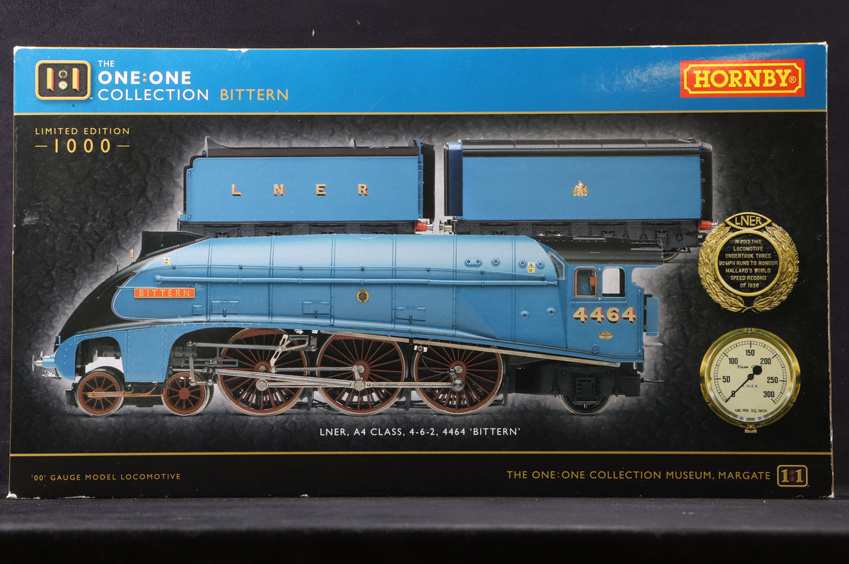 Hornby OO R3771 Class A4 &#39;4464&#39; &#39;Bittern&#39; 1:1 Collection Ltd Ed 349/ 1000