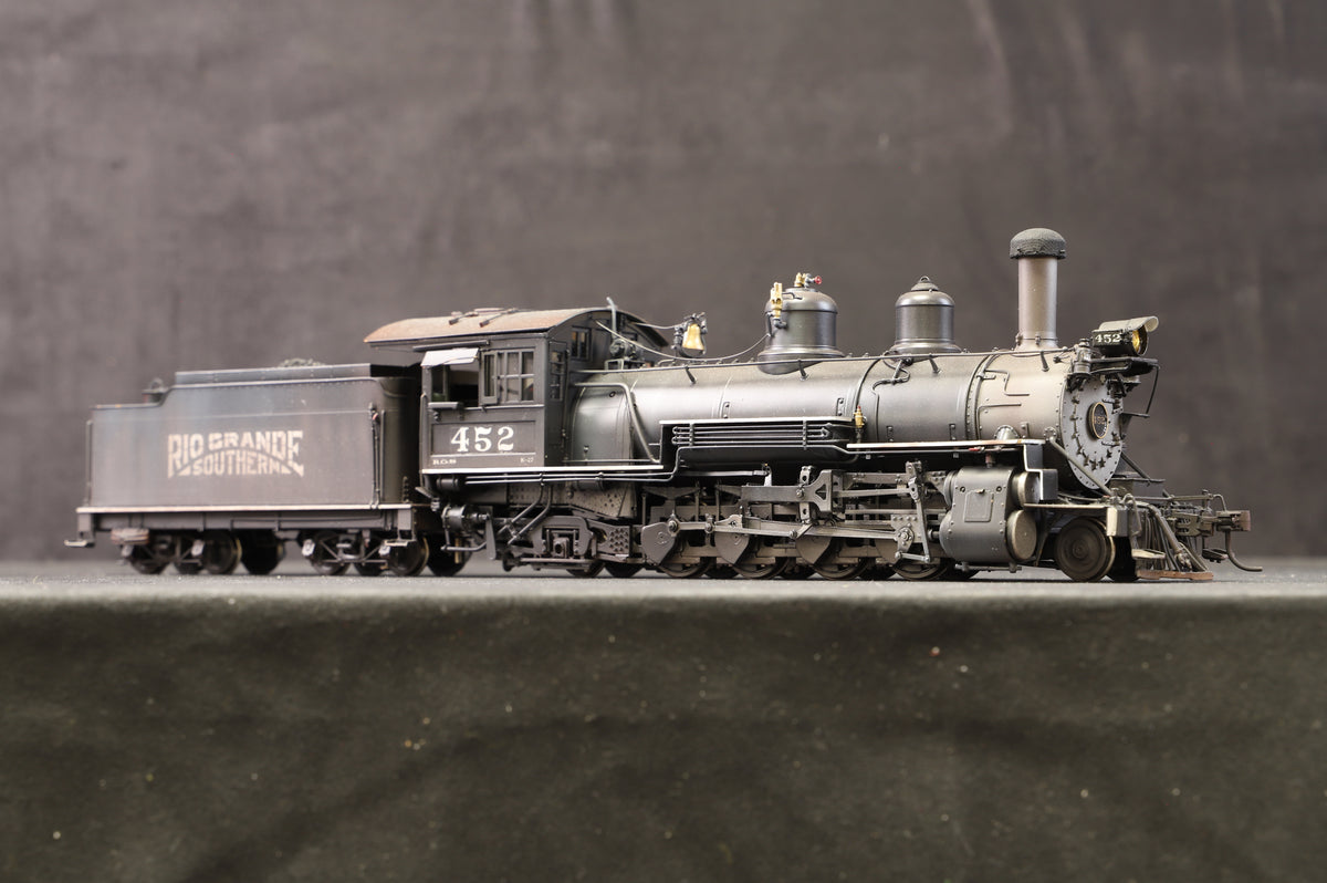 PSC (Precision Scale Models) Brass On3 Rio Grande Southern K-27 &#39;452&#39;, Weathered