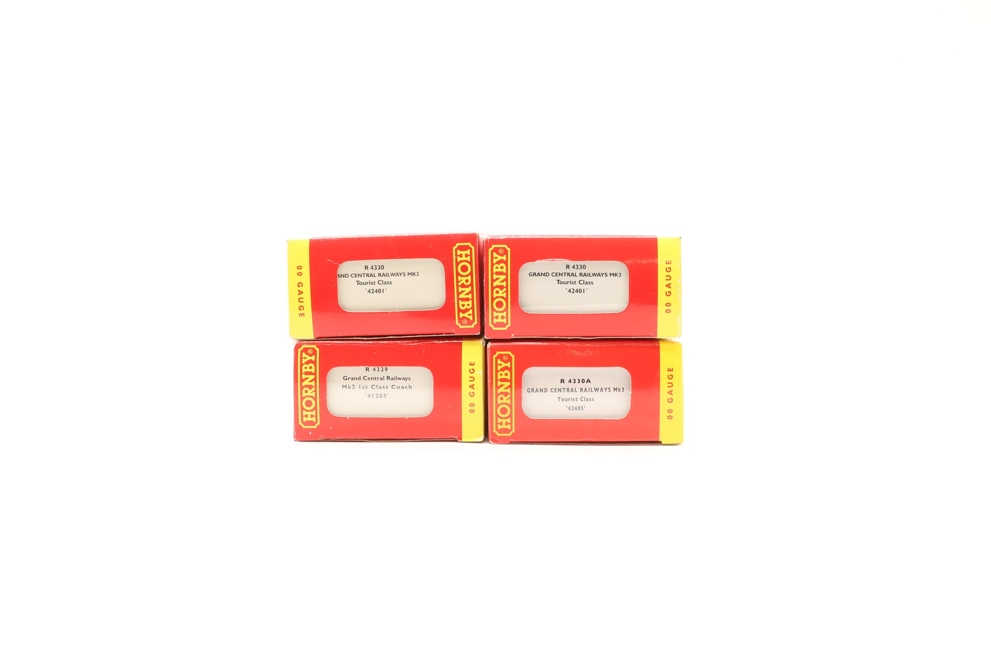 Hornby OO Rake Of 4 Mk4 Grand Central Coaches Inc. R4330 x2, R4330A & R4329