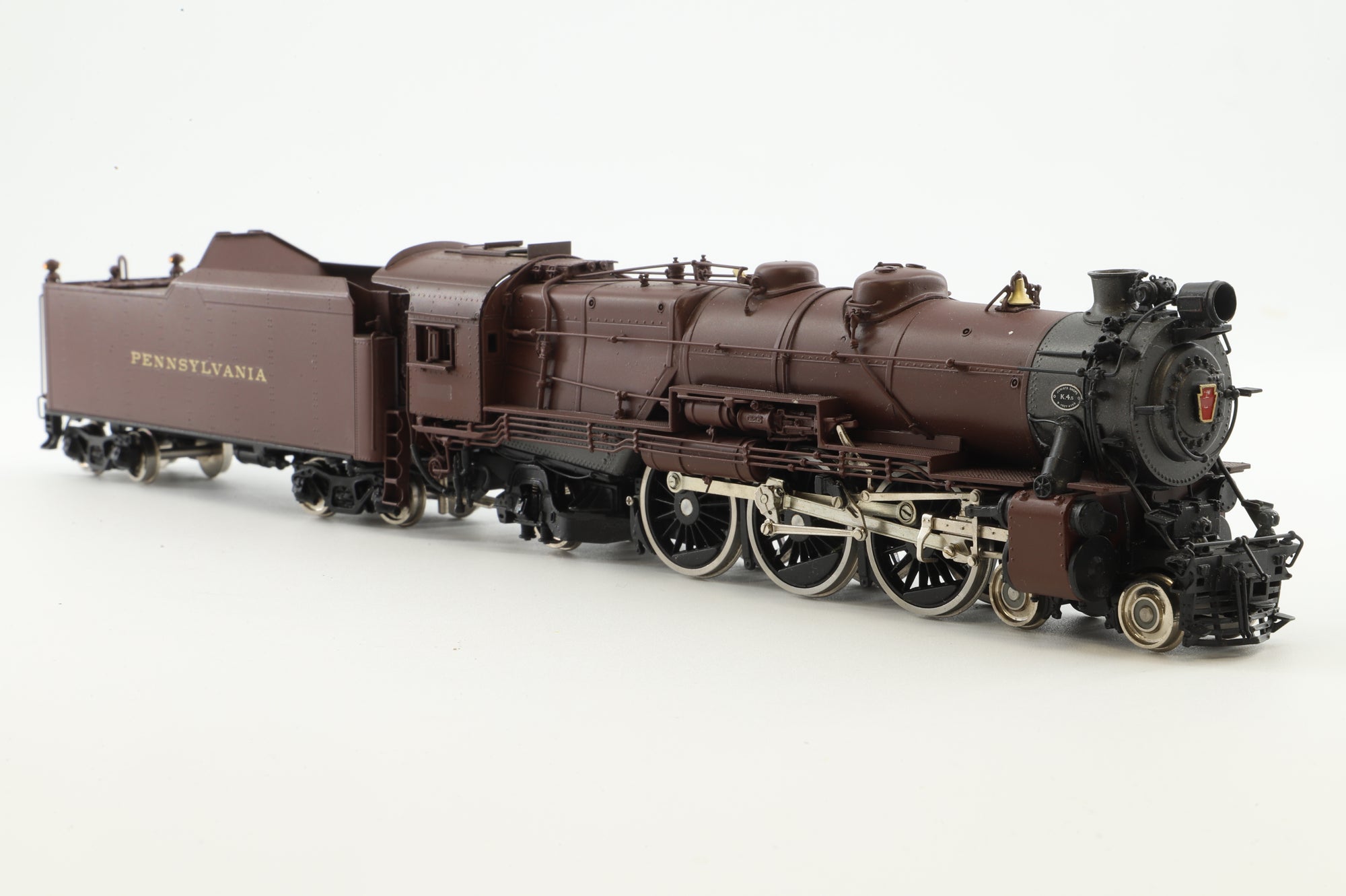Precision Scale HO Brass 15708.2 Steam Loco PRR Class K4s 4-6-2 Unnumbered - Tuscan Red w/ decals
