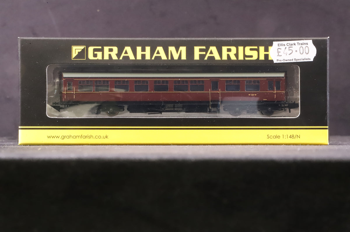 Graham Farish N 374-611 BR Auto Trailer Maroon