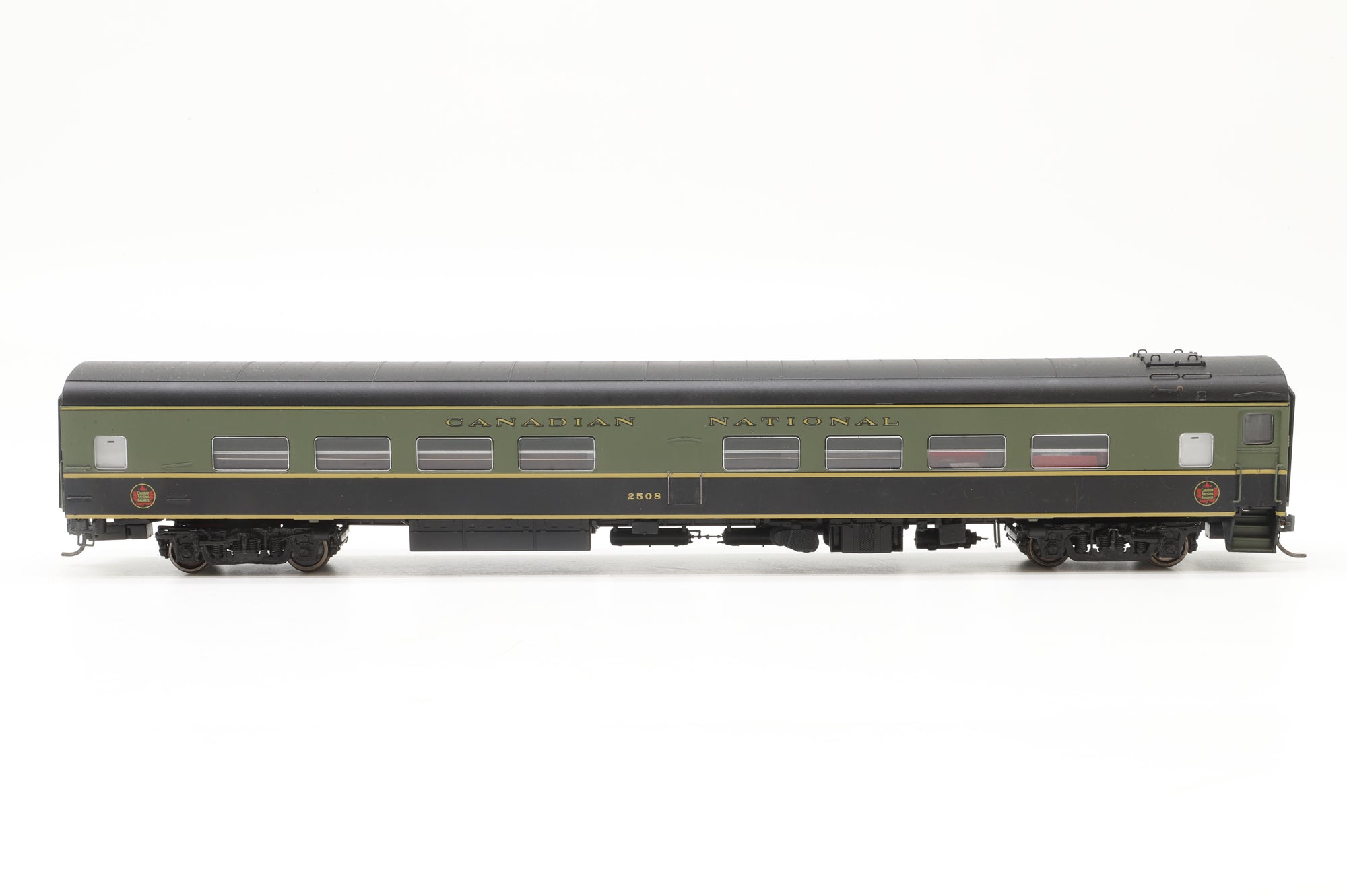 WORKSHOP W&R HO Brass Set of 2x Canadian National Coaches 2500/2508