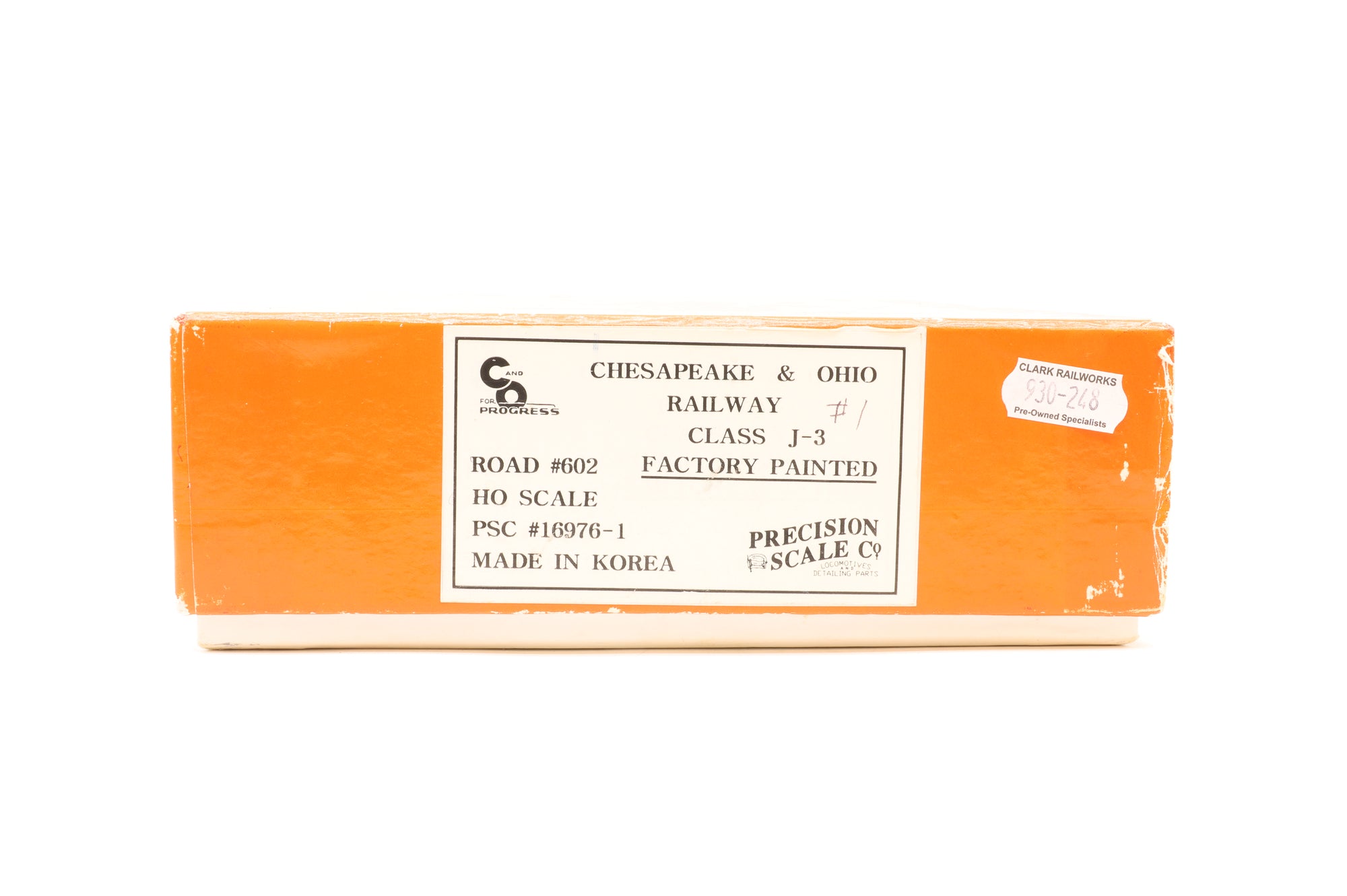 Ironhorse Models/Precision Scale Co. HO Brass 16976-1 Chesapeake & Ohio Railway Class J-3, Factory Painted