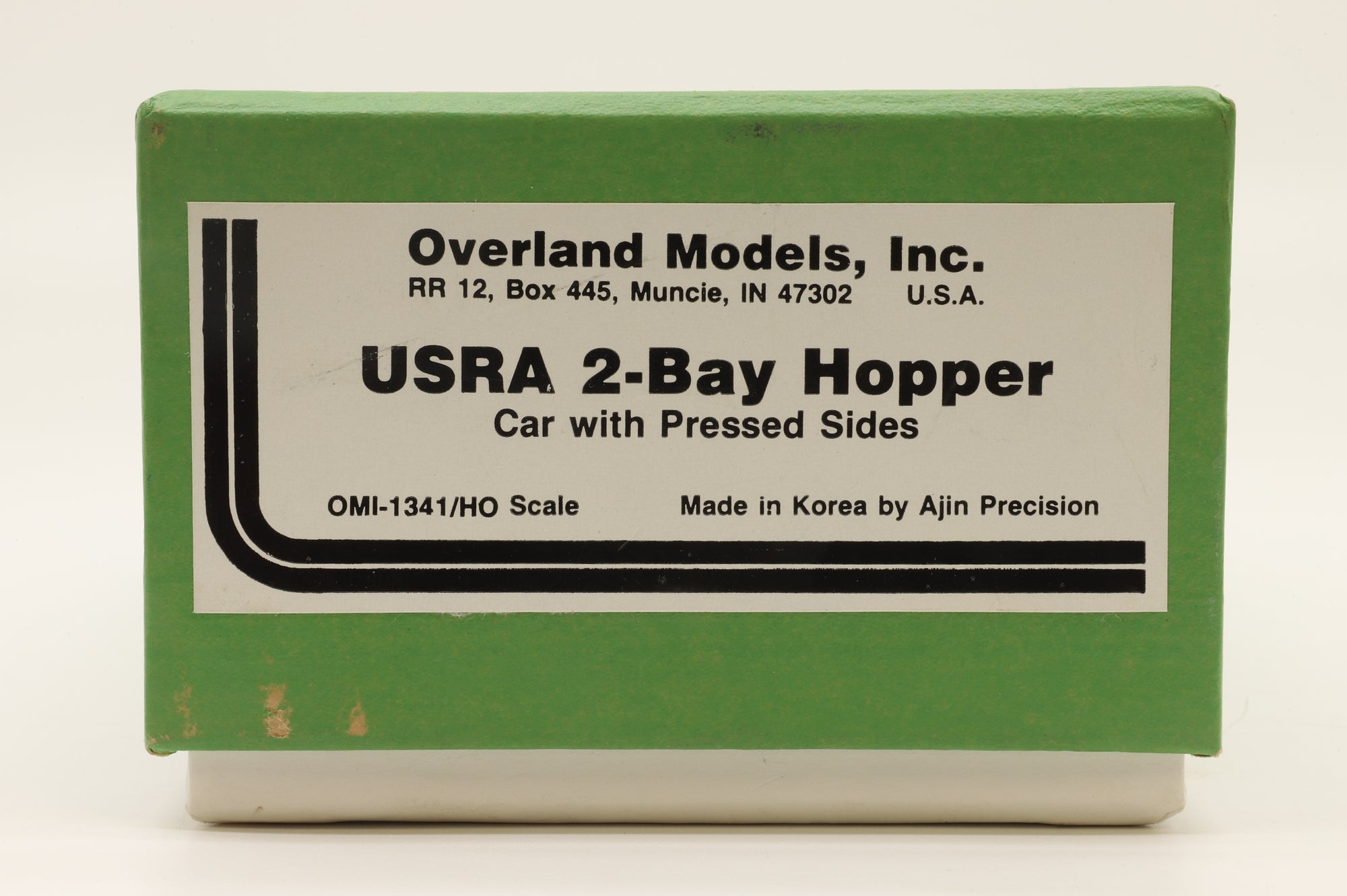 Overland Models HO Brass 1341 USRA 2-Bay Hopper Car w/ Pressed Sides Unpainted