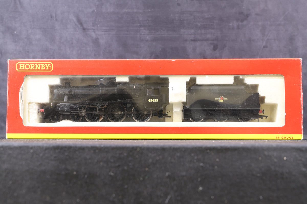 Hornby OO R2321 Class 5MT &#39;45455&#39; BR Plain Black L/C