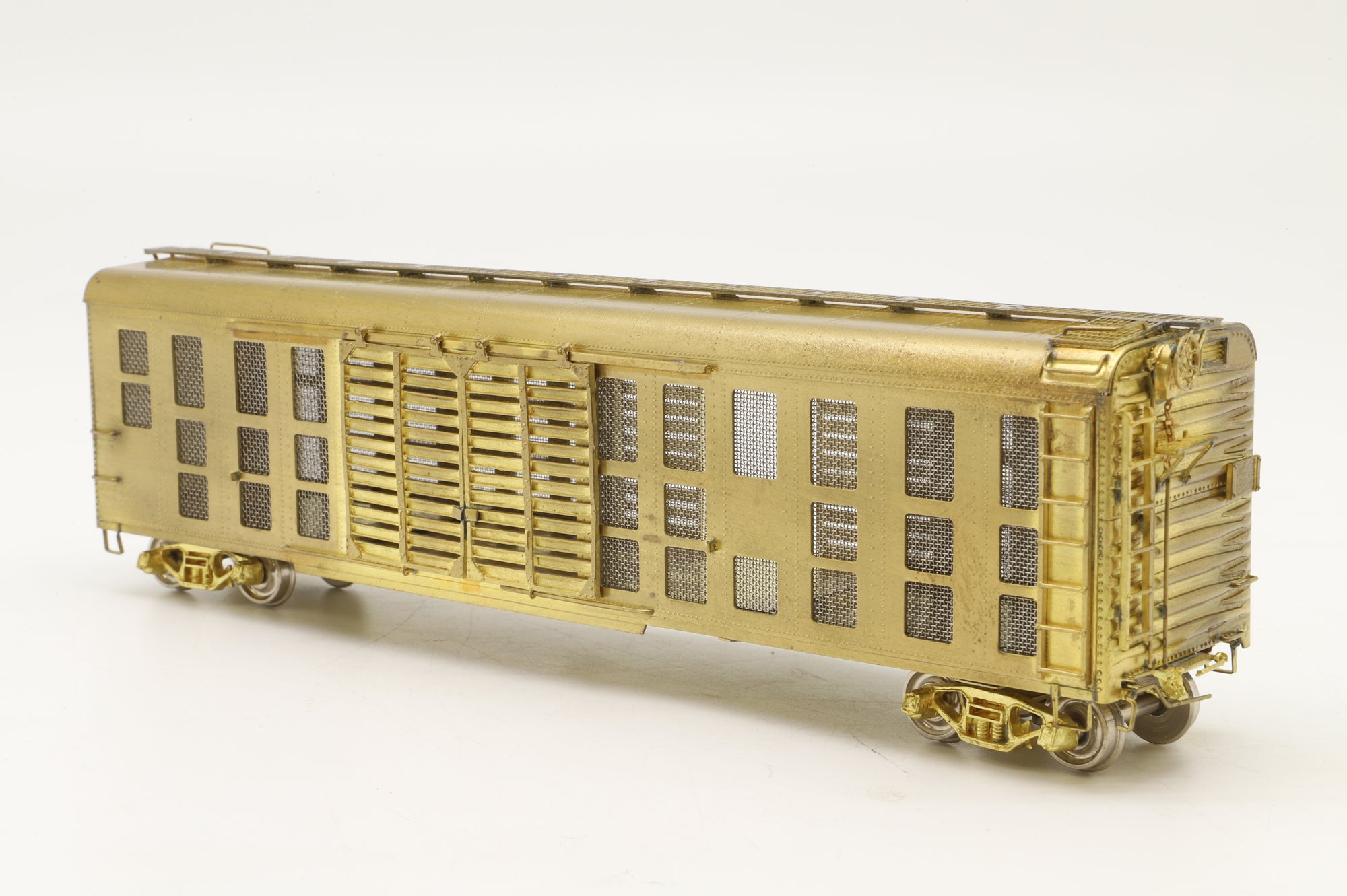 Railworks HO Brass K-9A 50' Wagon Unpainted Brass