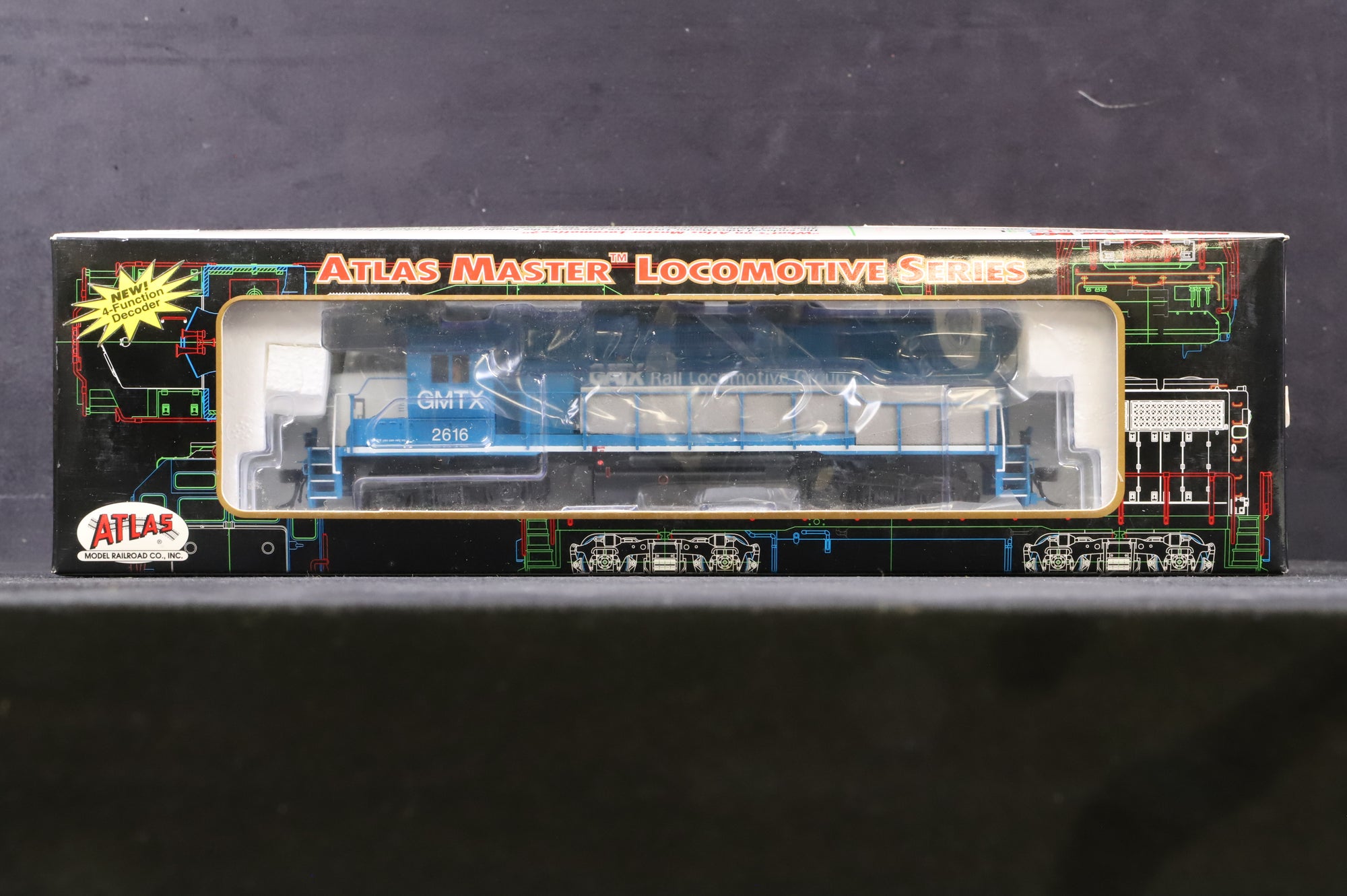 Atlas HO 0756 GP-38 Low Nose Locomotive GMTX (GATX Rail Locomotive Group) - Road #2616