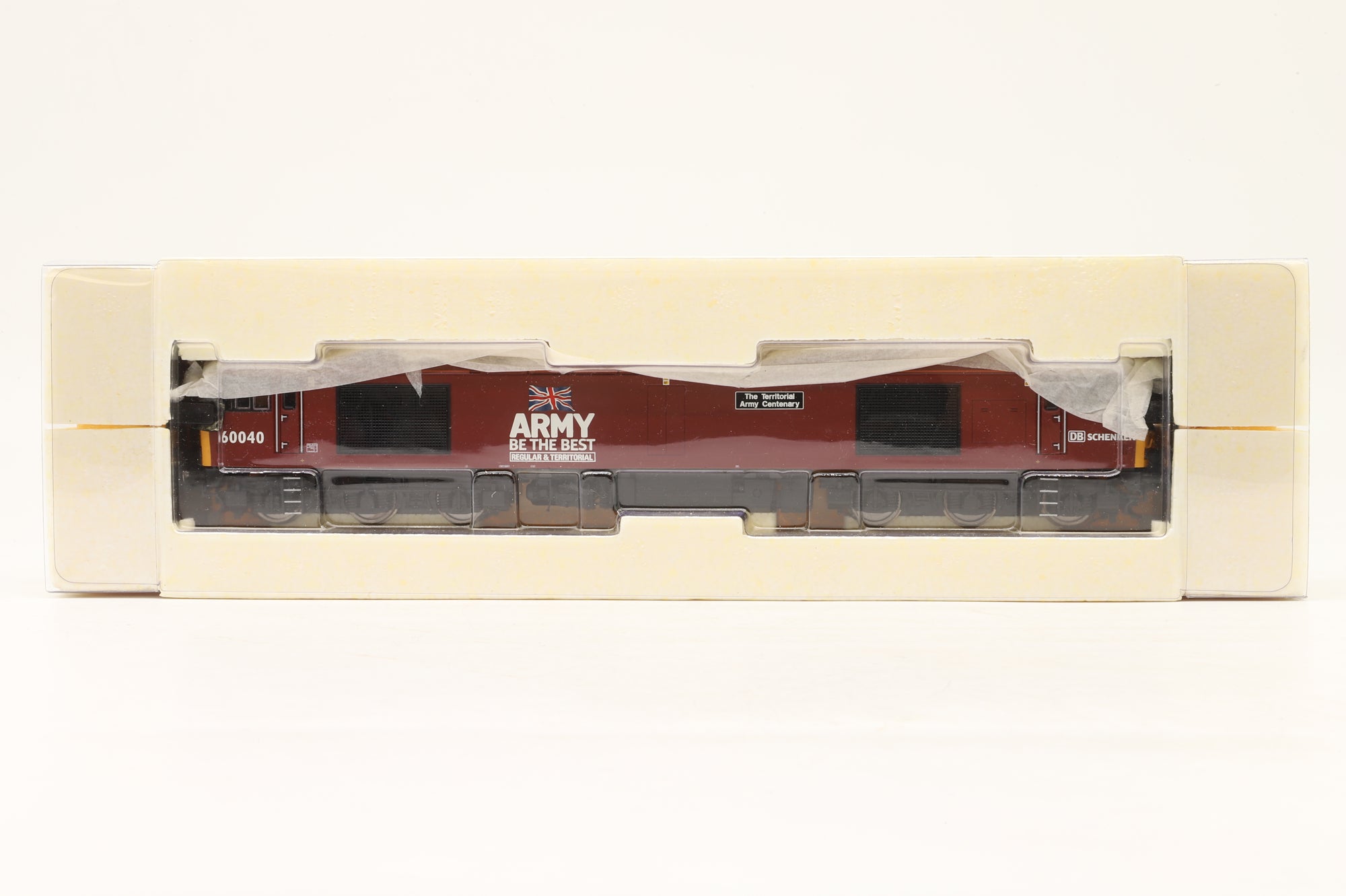 Hornby OO R2883 Class 60 60040 'The Territorial Army Centenary' in DB Schenker/Army Livery