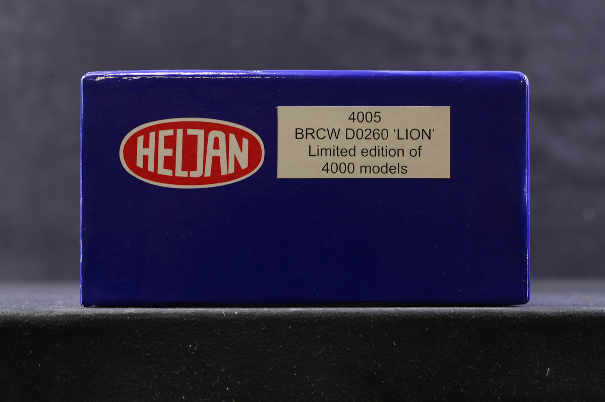 Heljan OO 4005 BRCW &#39;D0260&#39; &#39;Lion&#39; Ltd Ed, Weathered, DCC Sound