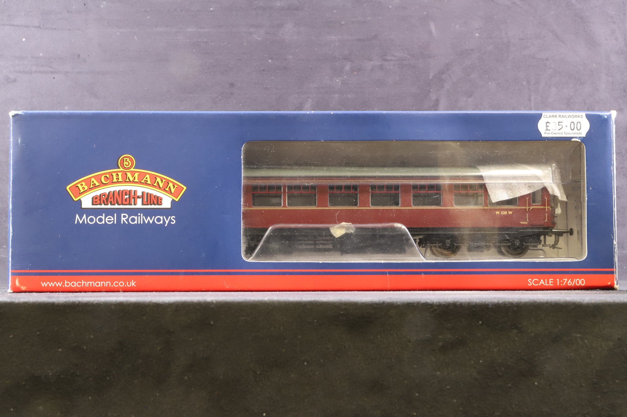 Bachmann OO 39-576 BR Auto Trailer Maroon