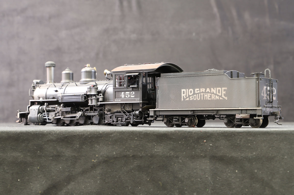 PSC (Precision Scale Models) Brass On3 Rio Grande Southern K-27 &#39;452&#39;, Weathered