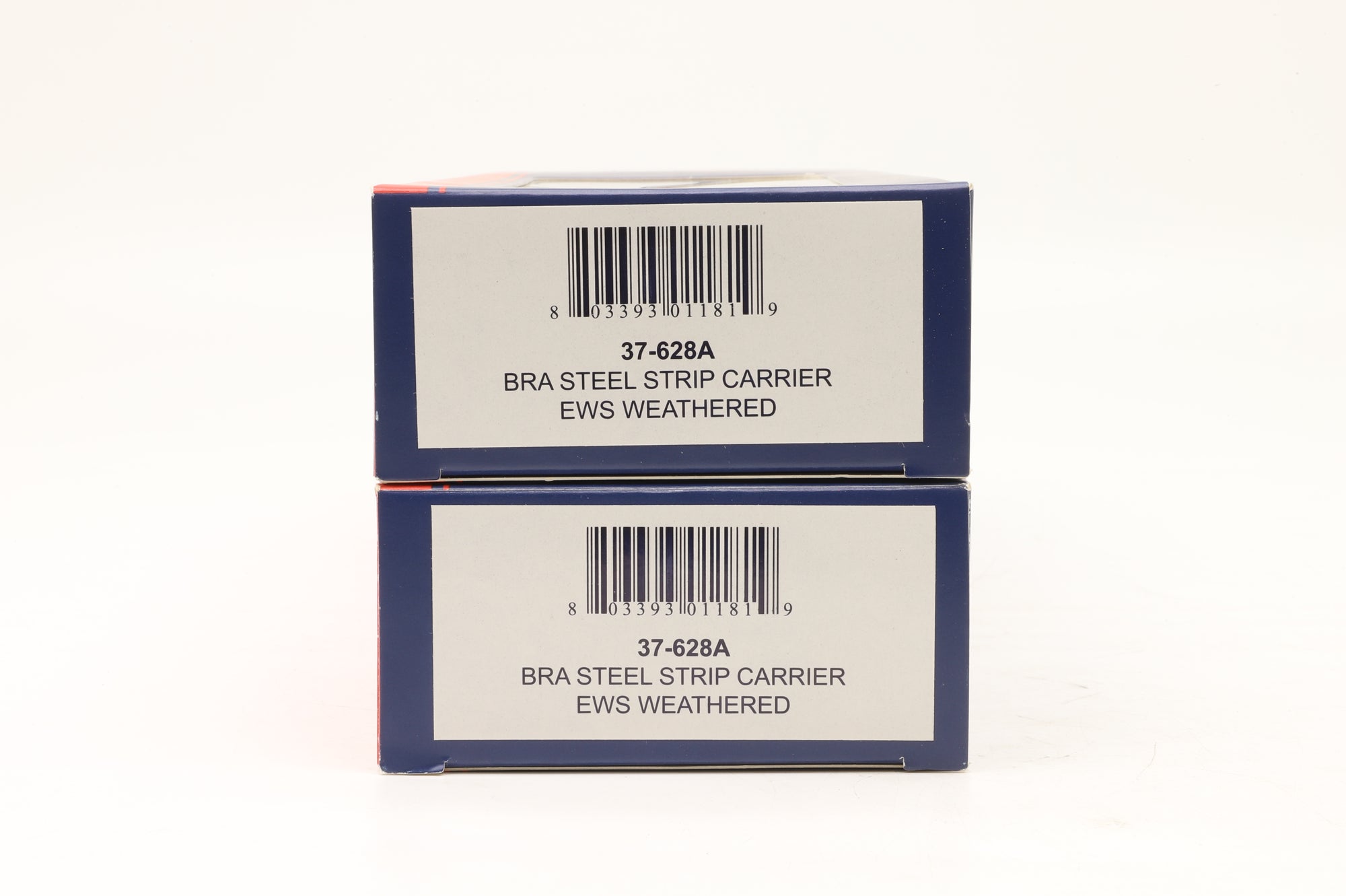 Bachmann OO 37-628A Rake Of 2 BRA Steel Strip Carrier Wagons EWS Weathered