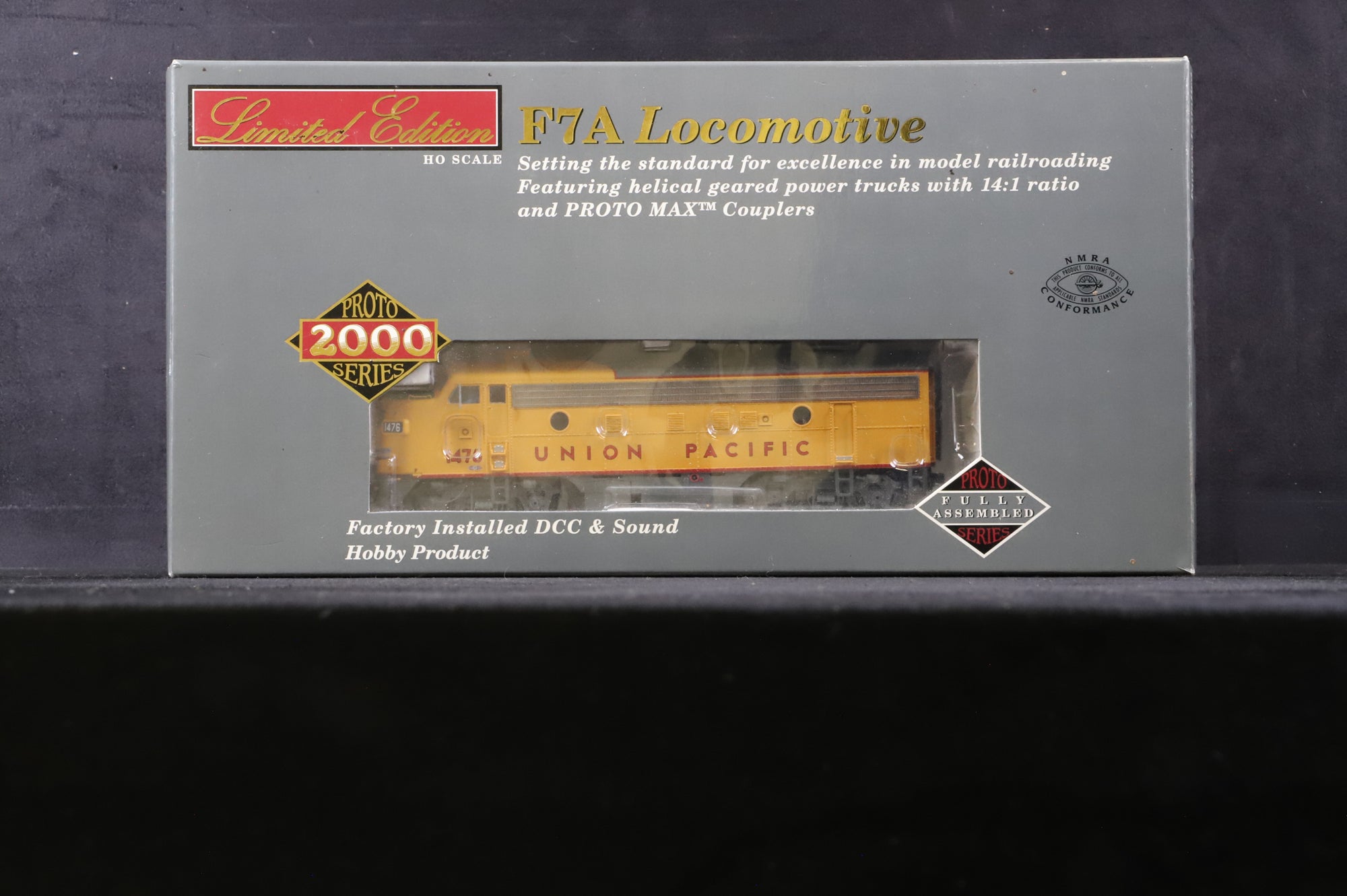 Proto 2000 HO 920-40632 F7A Loco No. 1476 w/ Mars Light in Union Pacific Livery - DCC Sound