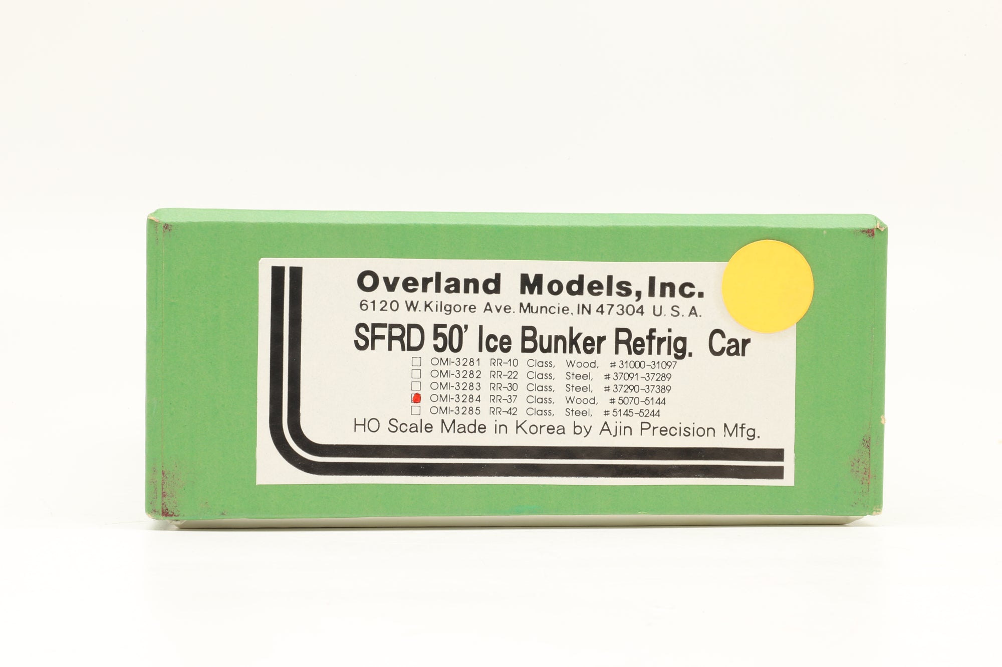 Overland Models Inc. HO Brass OMI-3284 SFRD 50' Ice Bunker Regrig. Car Unpainted