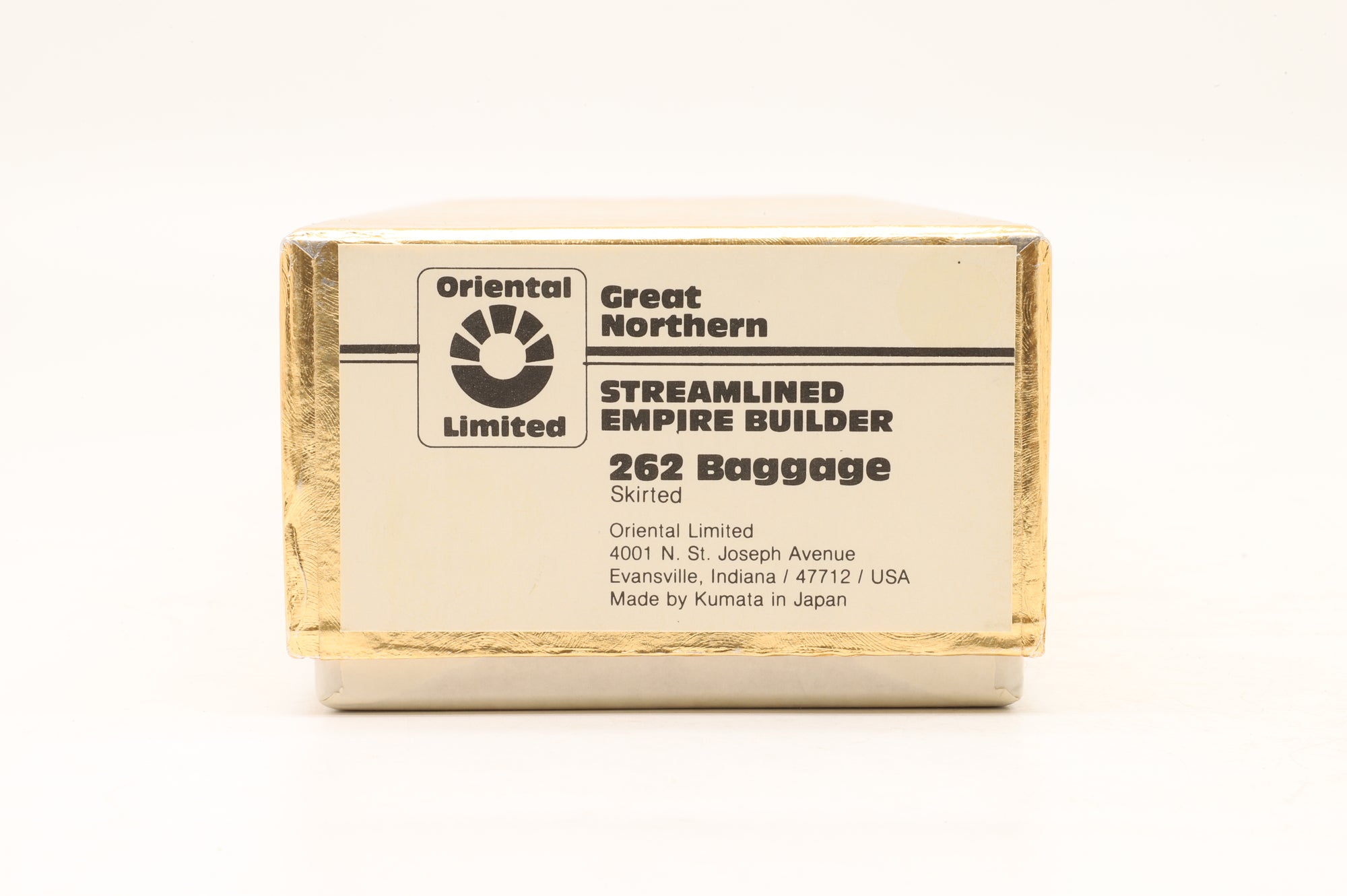 Oriental Limited HO Brass GN Streamlined Empire Builder 262 Baggage Car Unpainted Brass