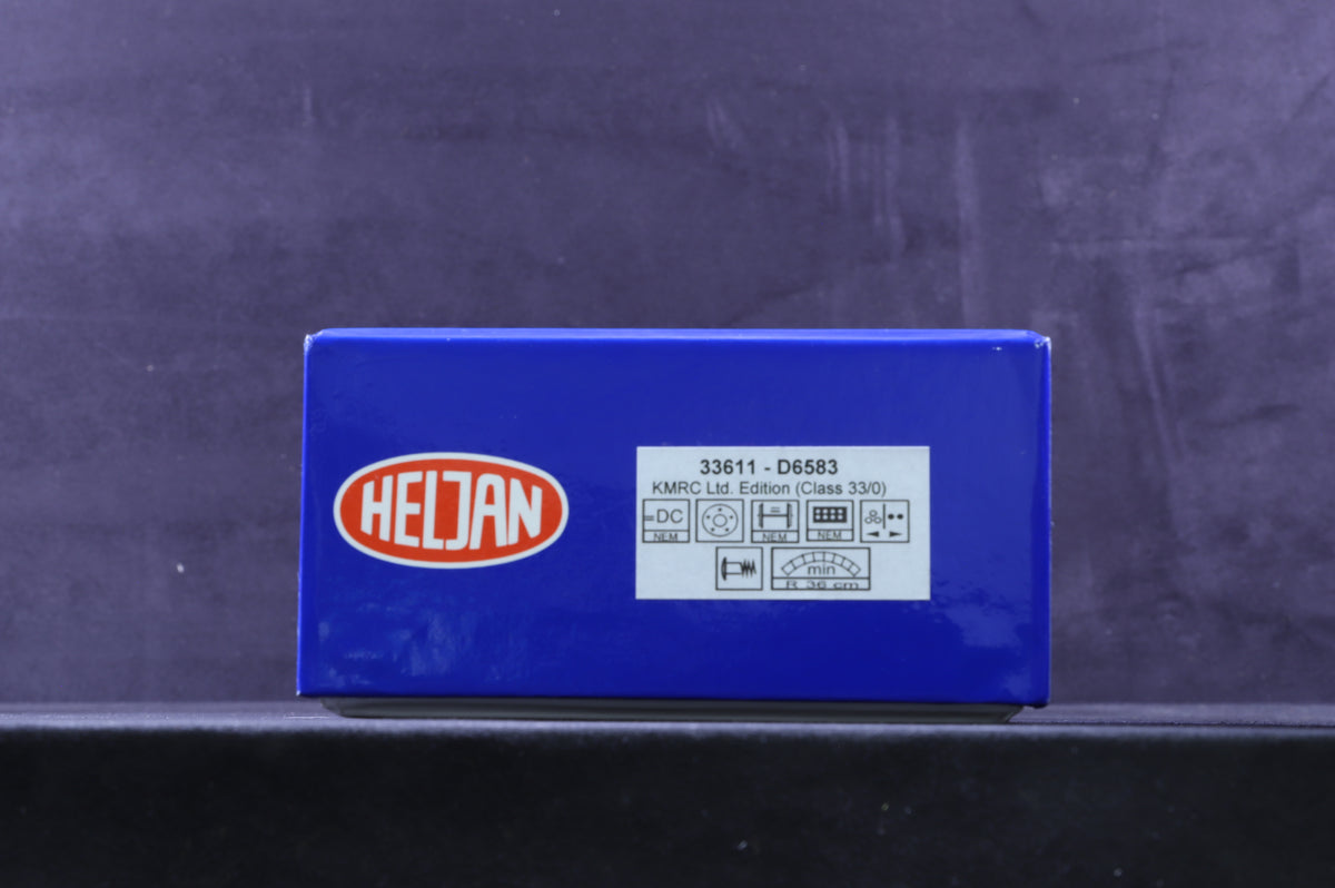 Heljan OO 33611 Class 33 D6583 in BR Green w/ White Stripe