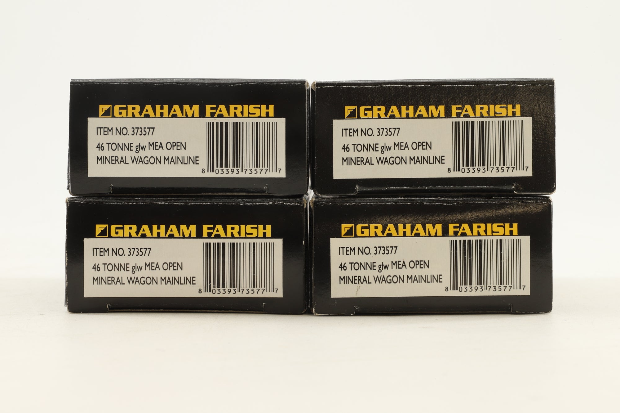 Graham Farish N 373577 Rake of 4 46 Tonne g/w MEA Open Mineral Wagon Mainline
