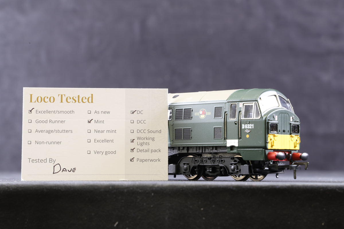 Dapol OO 4D-012-007 Class 22 &#39;D6321&#39; BR green SYP Font A H/Code