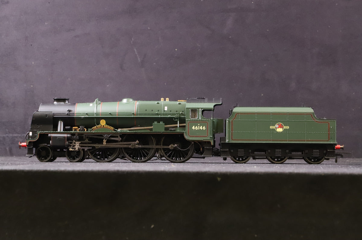 WORKSHOP Hornby OO R2630 Royal Scot Class 7P &#39;46146&#39; &#39;The Rifle Brigade&#39; BR Green L/C Non Runner