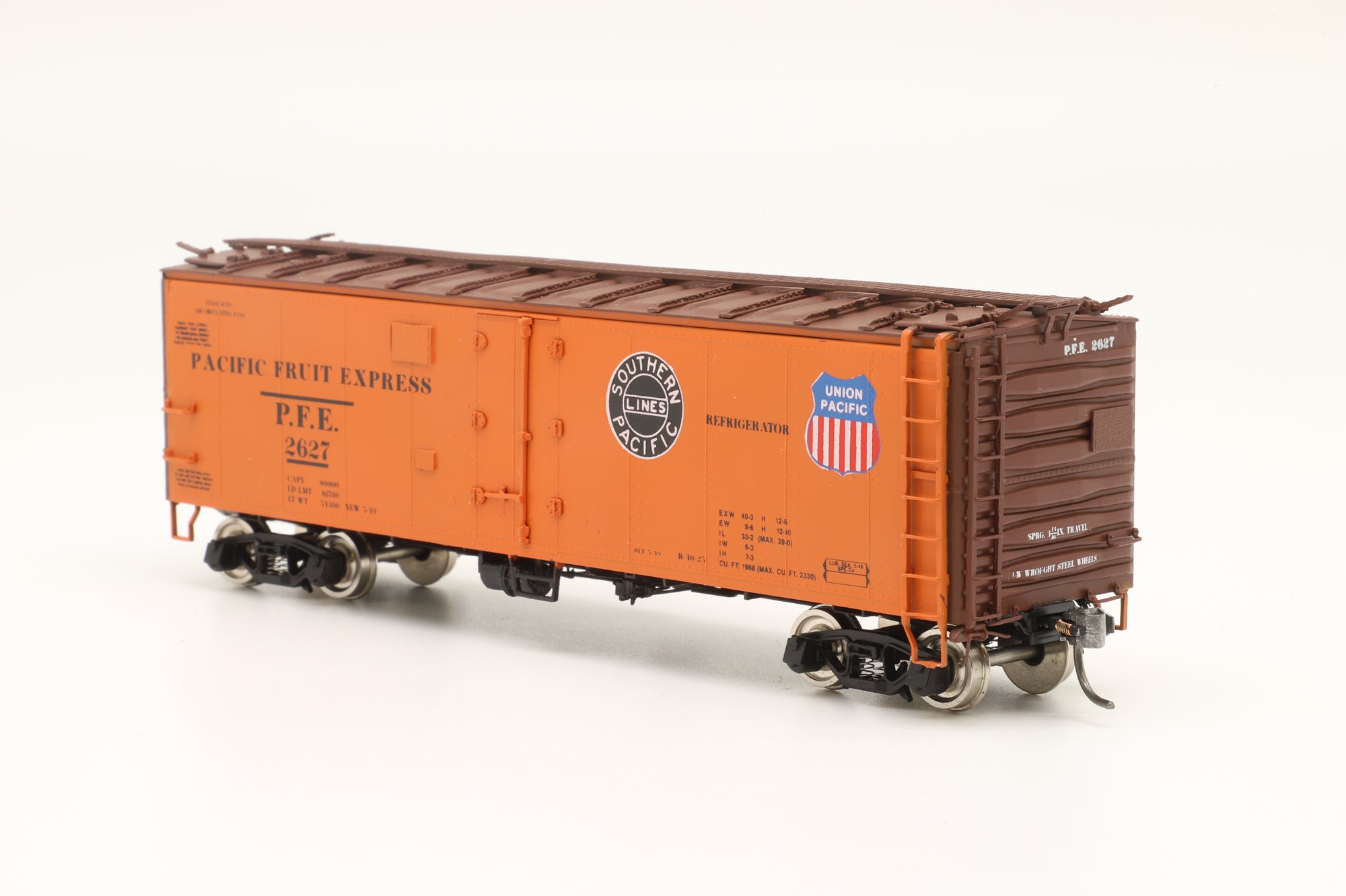Challenger Imports HO Brass 'Pacific Fruit Express' Class R-40-25 Ice Refrigerator Car  #2058.1