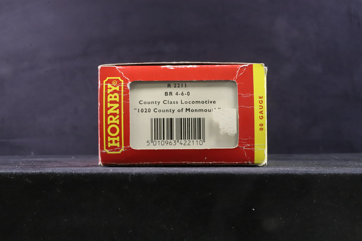 Hornby OO R2211 County Class &#39;County Of Monmouth&#39; &#39;1020&#39; BR Green L/C