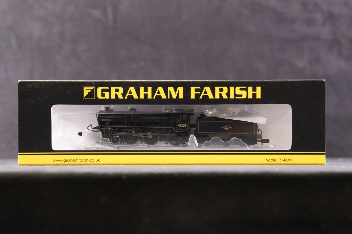 Graham Farish N 372-077 Class B1 &#39;61251&#39; &#39;Oliver Bury&#39; BR Black L/C